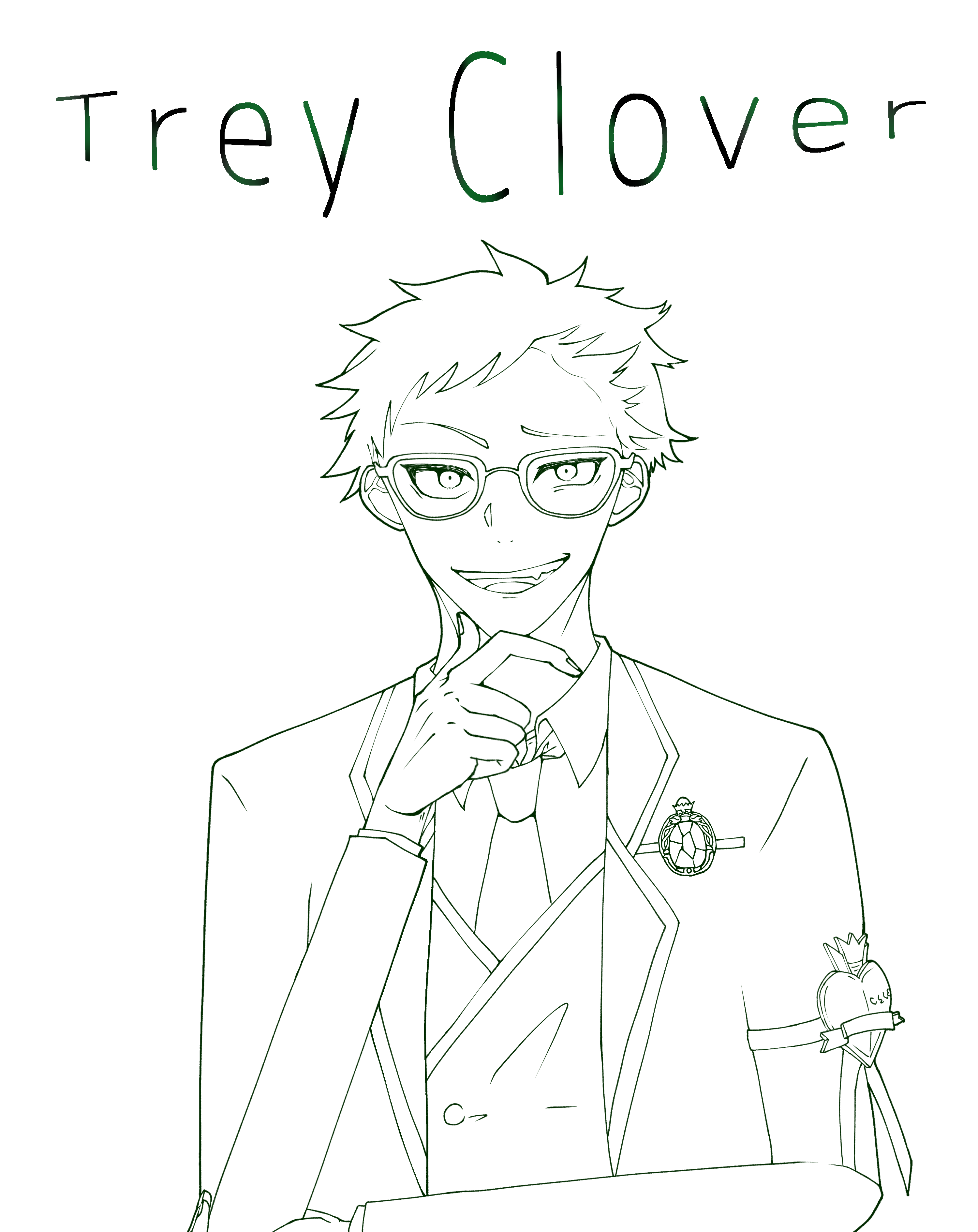 Trey Clover 線画 りりもん イラスト Art Street アートストリート