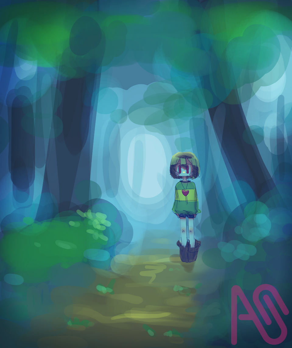 森 Illust of あくい forest undertale Chara