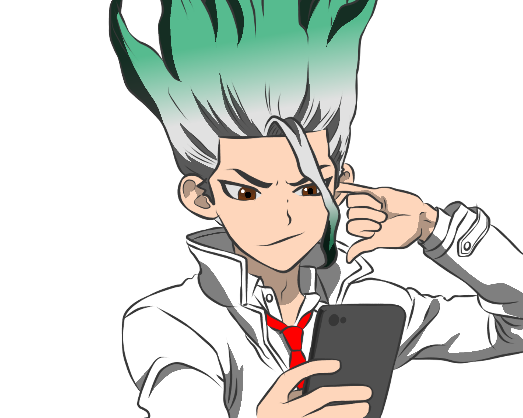 Senku Hectorzitroxd Illustrations ART street