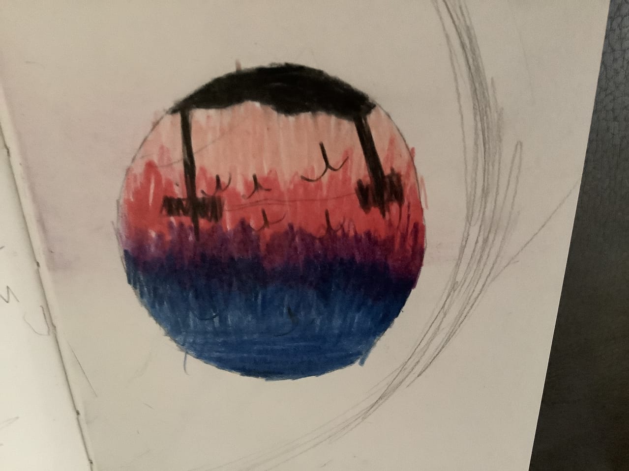 The upside down sunset orb katiethekiwi1@icloud.com - Illustrations ART ...