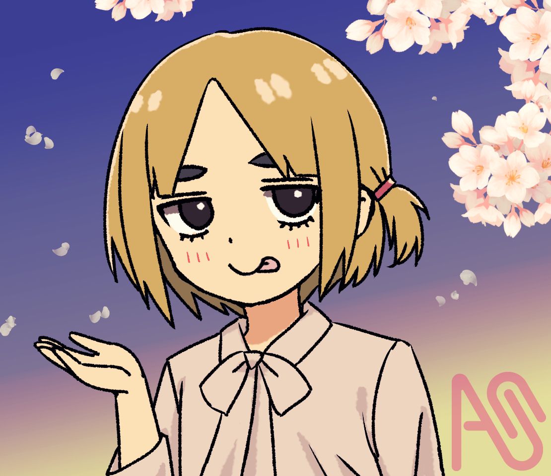 さくら Illust of はんりんご CherryBlossomIllustrationCampaign sakura boy てへぺろ