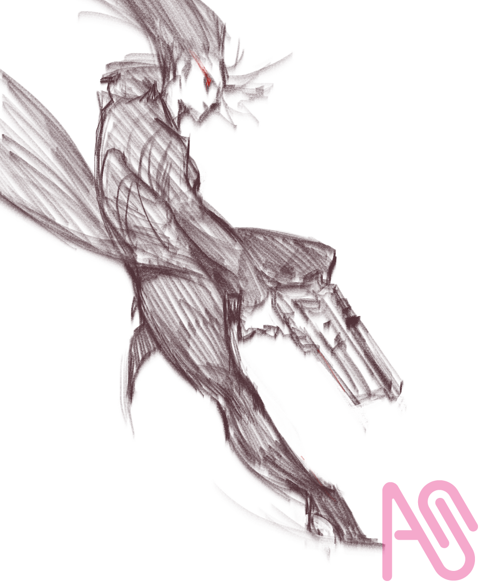 Cedar j.s Illust of TorontoSleepr sketch Gun GuiltyGear Warrior ocart