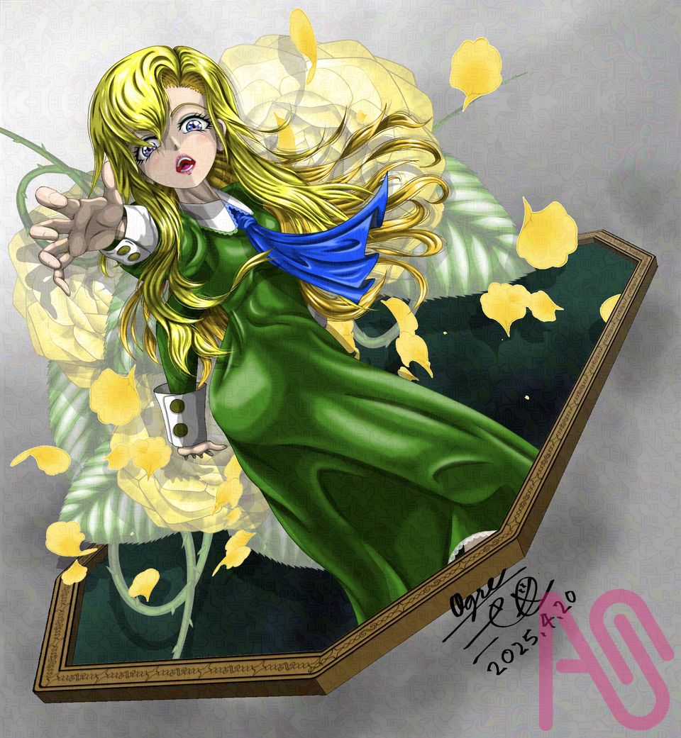 Ib《ギャリーとメアリー》 Illust of 大賀　三芭図（tachibanafactory） fanfic Ib ゲームキャラクター ギャリー メアリー ホラーゲーム ibギャリー Ibメアリー
