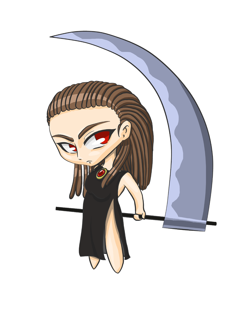 Fotos De La Muerte Con Guadaña La chica de la Guadaña CHIBI Conxypy - Illustrations ART street