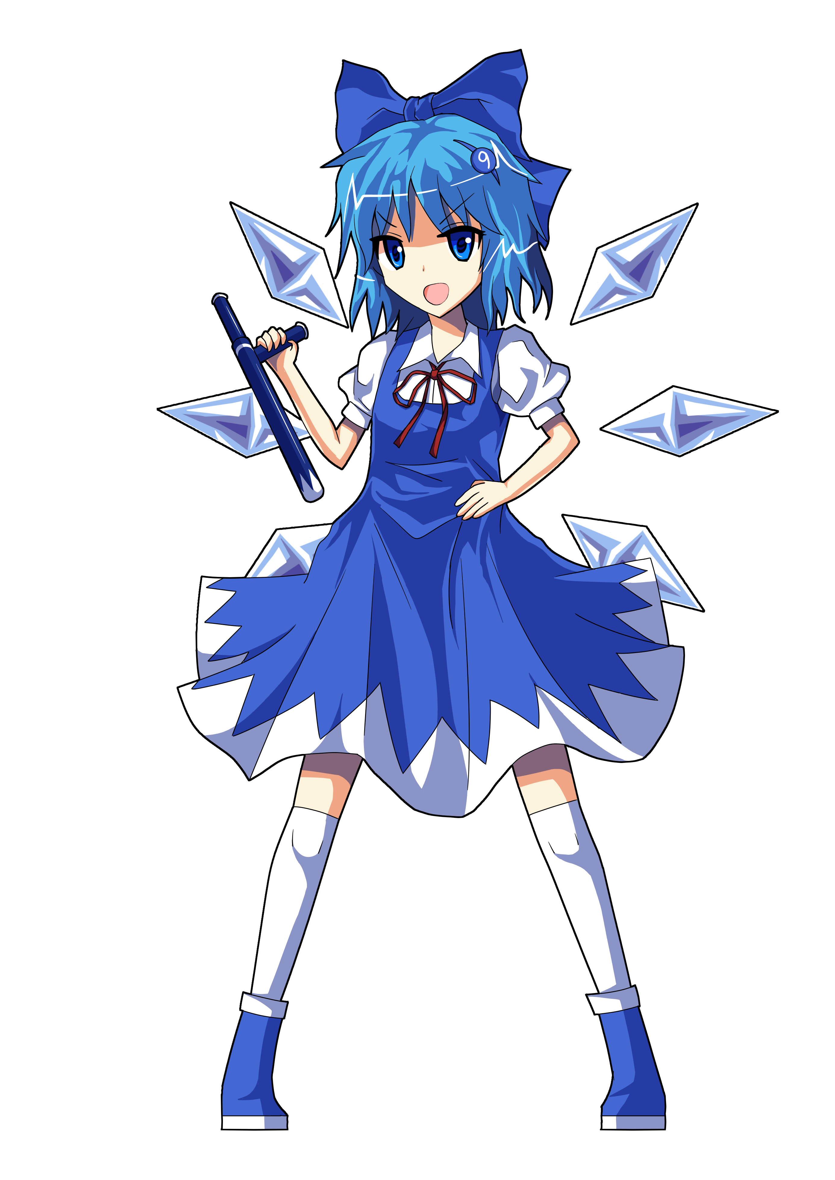 チルノイラスト 東方 チルノイラスト