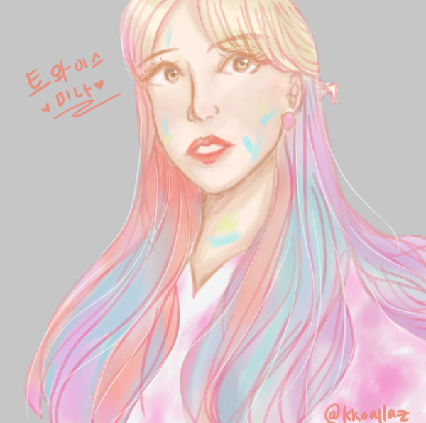 Twice Mina Kkoallaz イラスト Art Street アートストリート