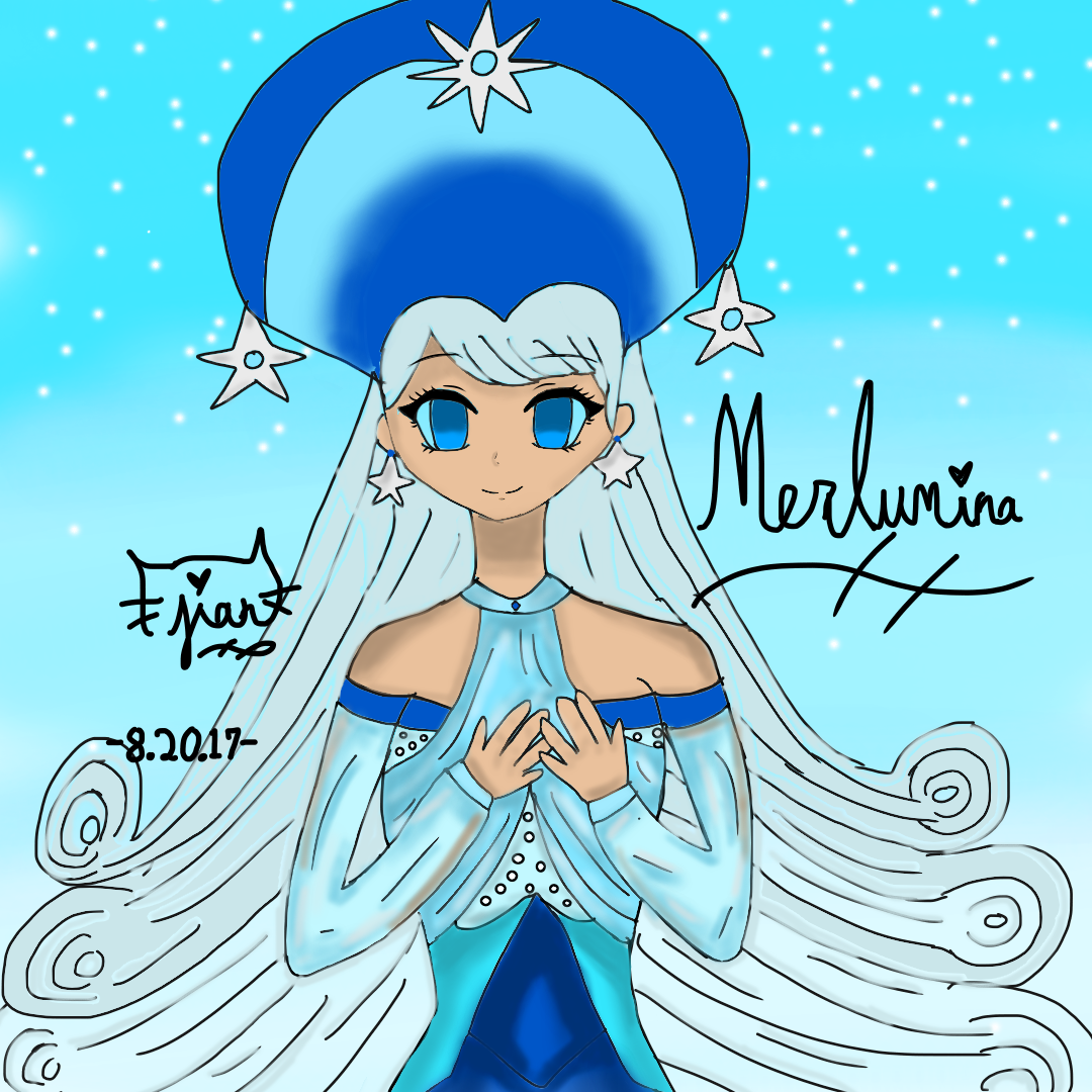 Merlumina Super Paper Mario Fan art fairyy snot Illustrations ART