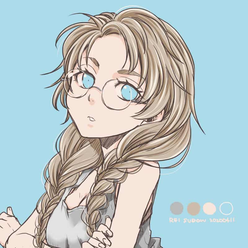 気だるげな女の子 須藤怜 イラスト Art Street アートストリート