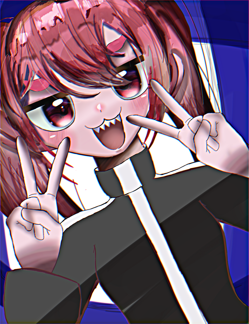 手抜きでごめん Illust of かめさん🐢 girl illustration cute digital color kawaii 田中 混沌ブギ大好き