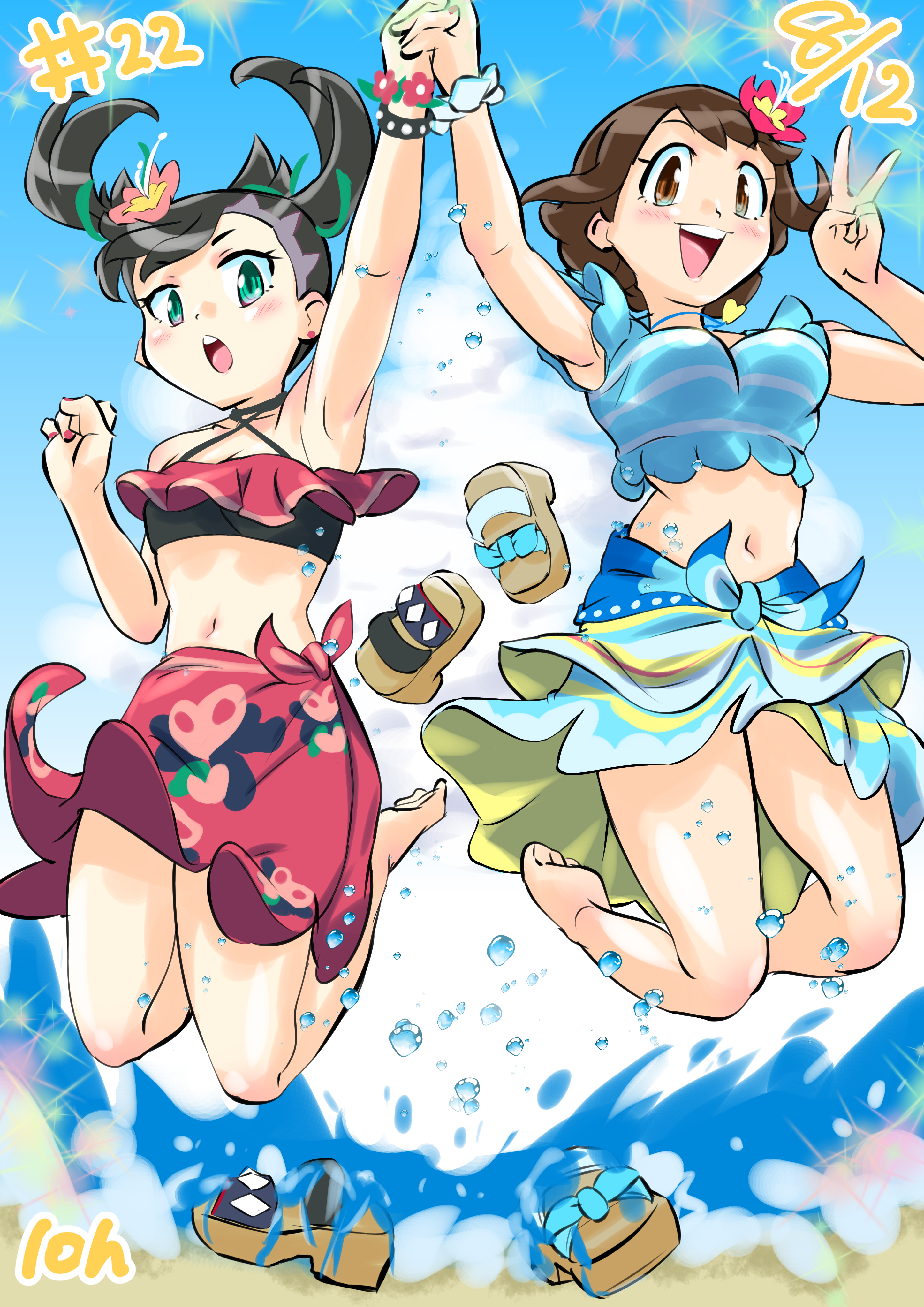ユウリ&マリィ 水着(ポケマス) 祐鳥 - Illustrations ART street