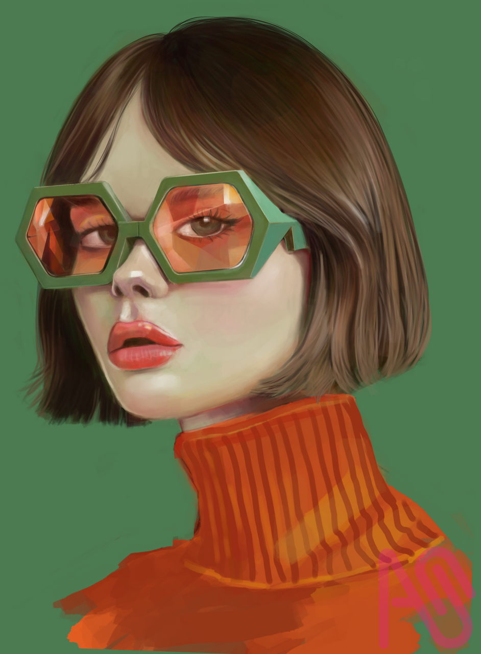 臨摹，上色練習 Illust of BunnyCat 光 art 光影練習 模写 practice procreate 日常练习 练习作品 色塊 比列對稱練習