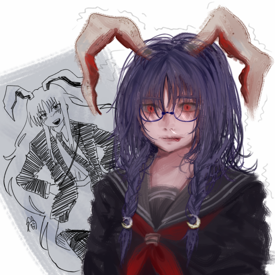東方 艦これ Illust of 九九式艦爆九七式艦攻零式艦上戦闘機VS俺 girl Touhou_Project 浜風 鈴仙・優曇華院・イナバ 浜風(艦これ) 北白河ちゆり