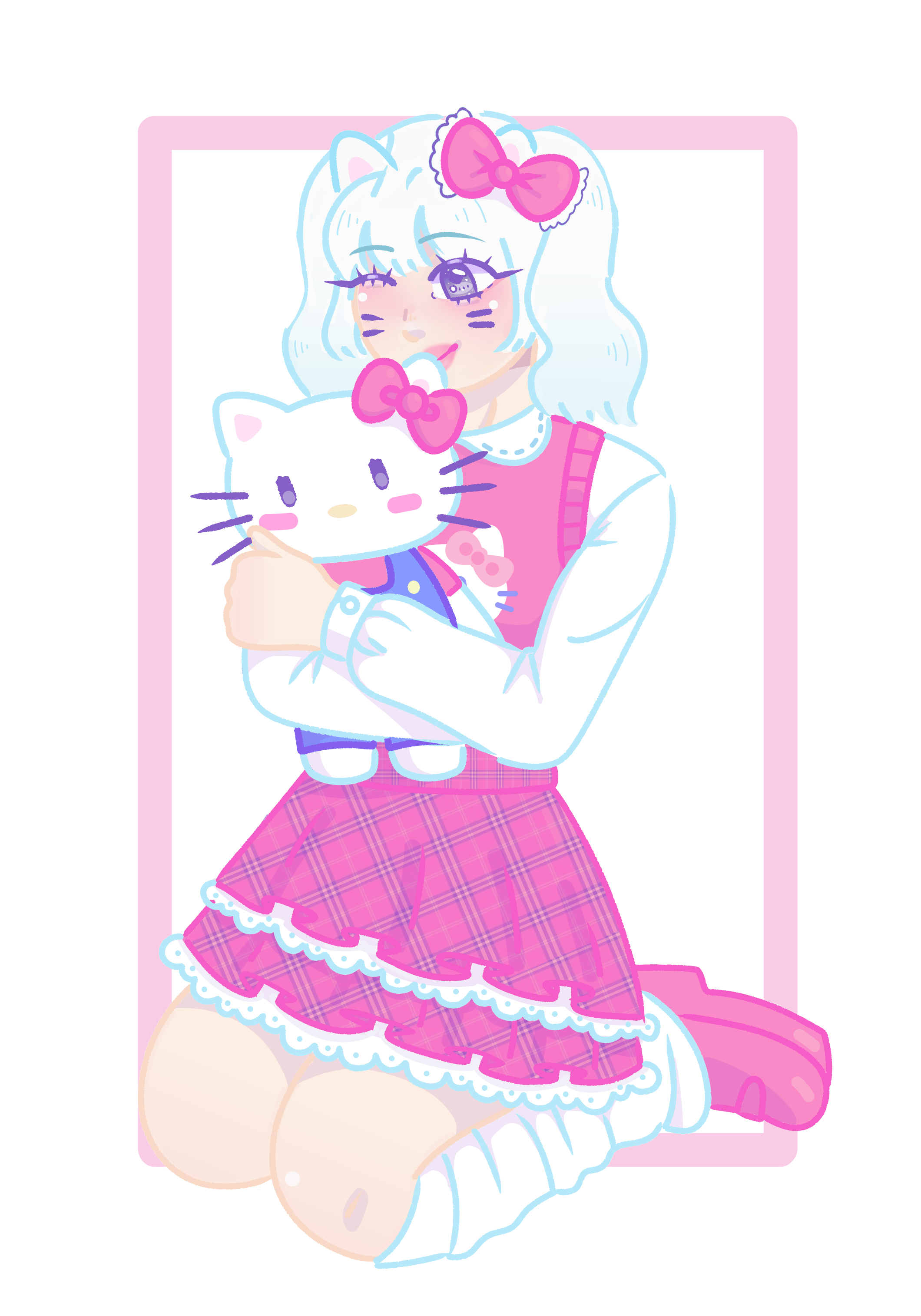 Follow The Giant Kitty Trail Discover The Hidden Gem Of The Human Hello Kitty - ump87x7