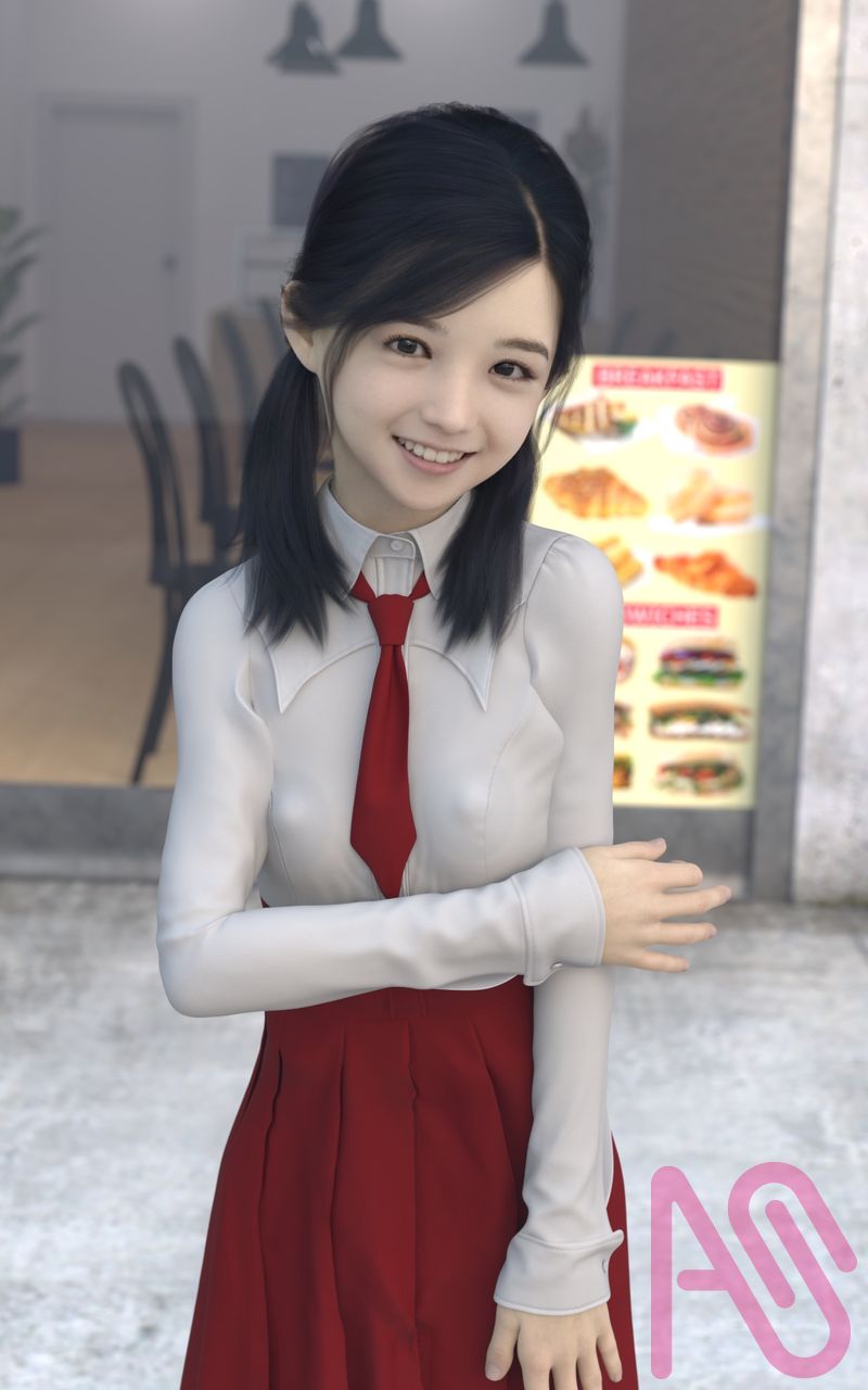 街中 Illust of Jackie Jackson girl original 3DCG DazStudio Photoreal