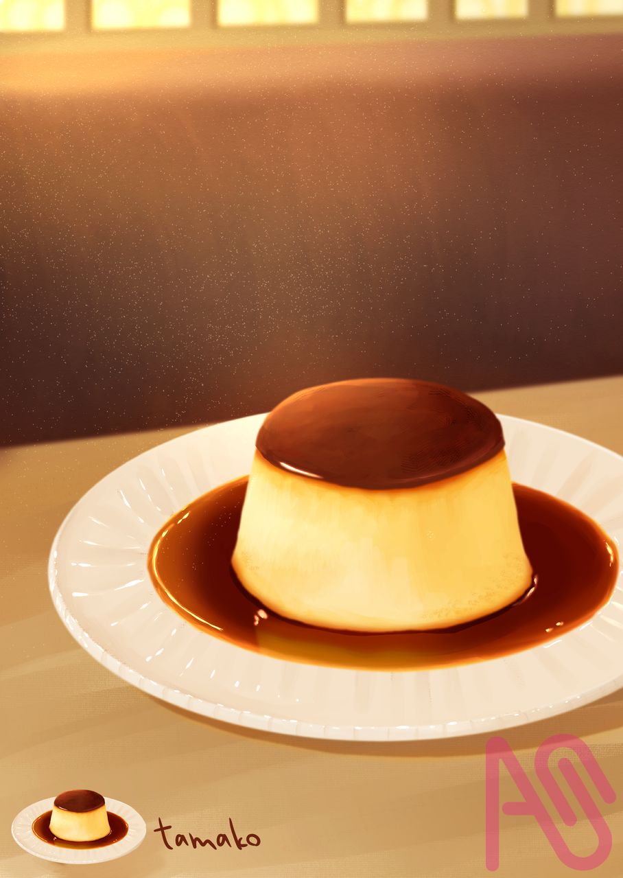 プリン Illust of たまこ キウイ メロン apple strawberry プリン ベリー ワッフルコーン