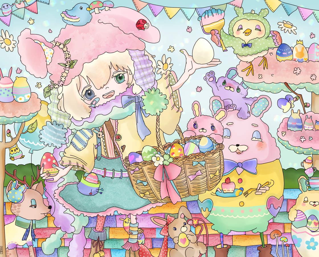 Happy Easter Medi イラスト Art Street アートストリート