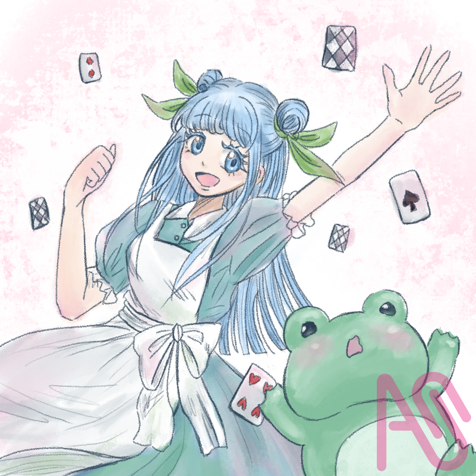 嘛啾&蛙蛙 夢遊仙境 Illust of 蜜晴 夢遊仙境 嘛啾 蛙蛙