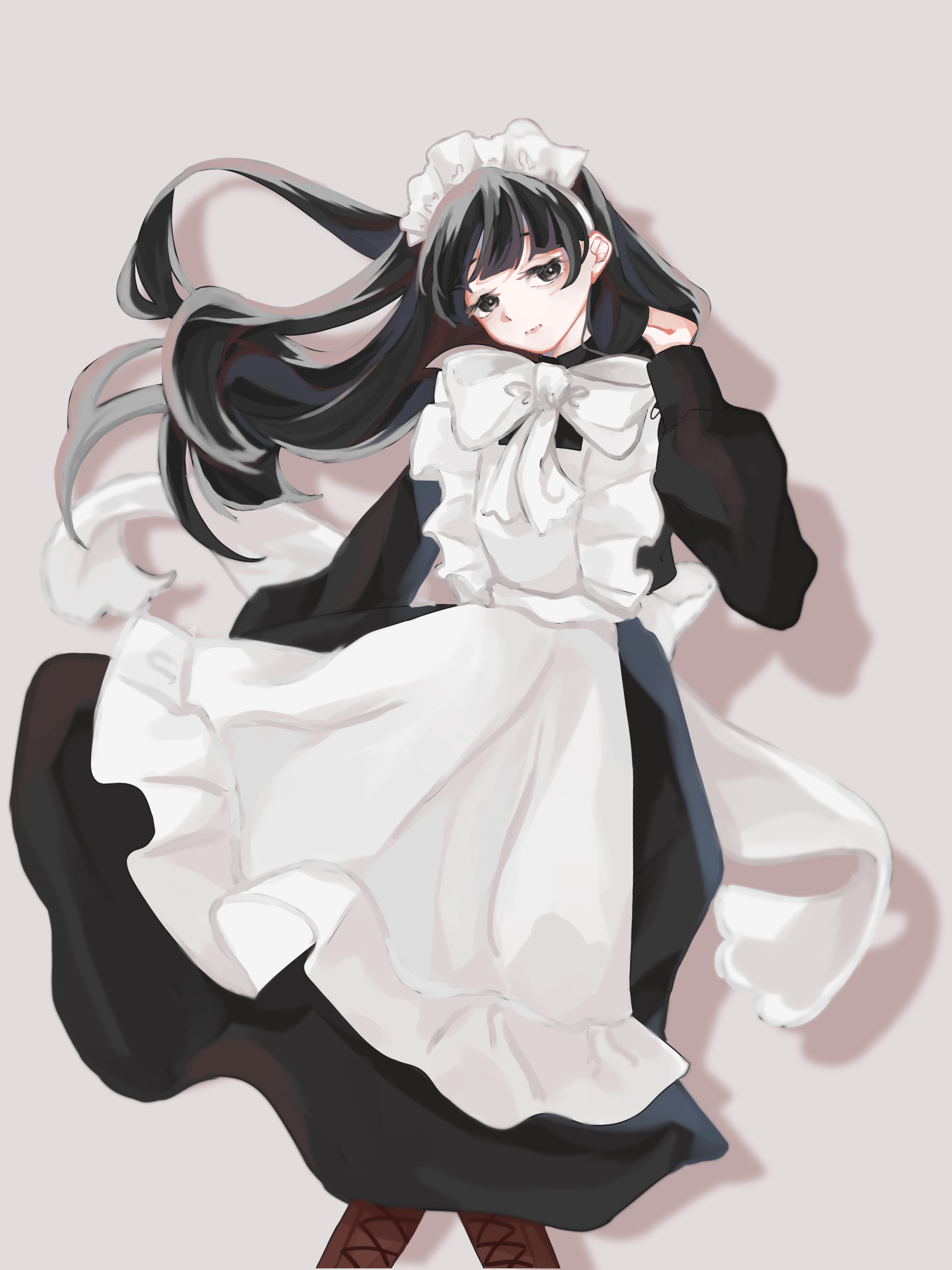 peko_pedue様♡【素材メモ・メイトガール】ラスト1点♡ （黒髪メイド 