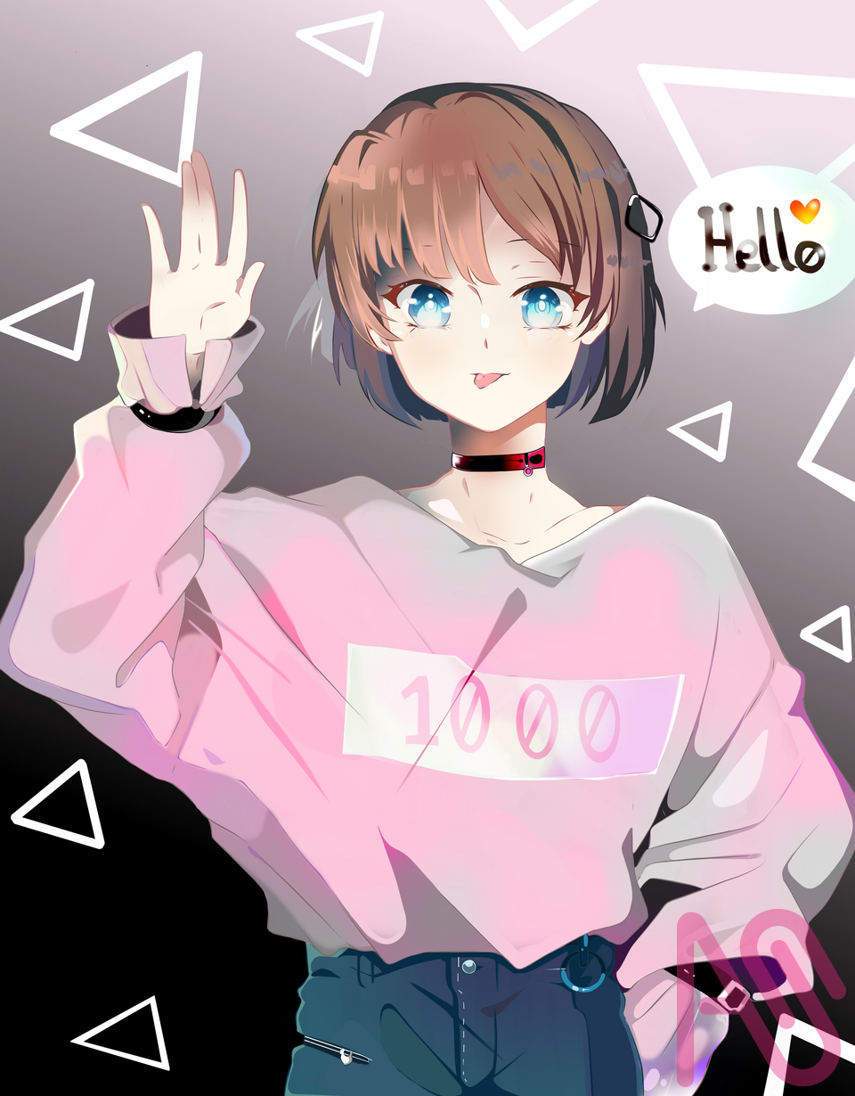 Syaori Illust of Syaori girl anime digital oc medibang color kawaii colour original_character arte