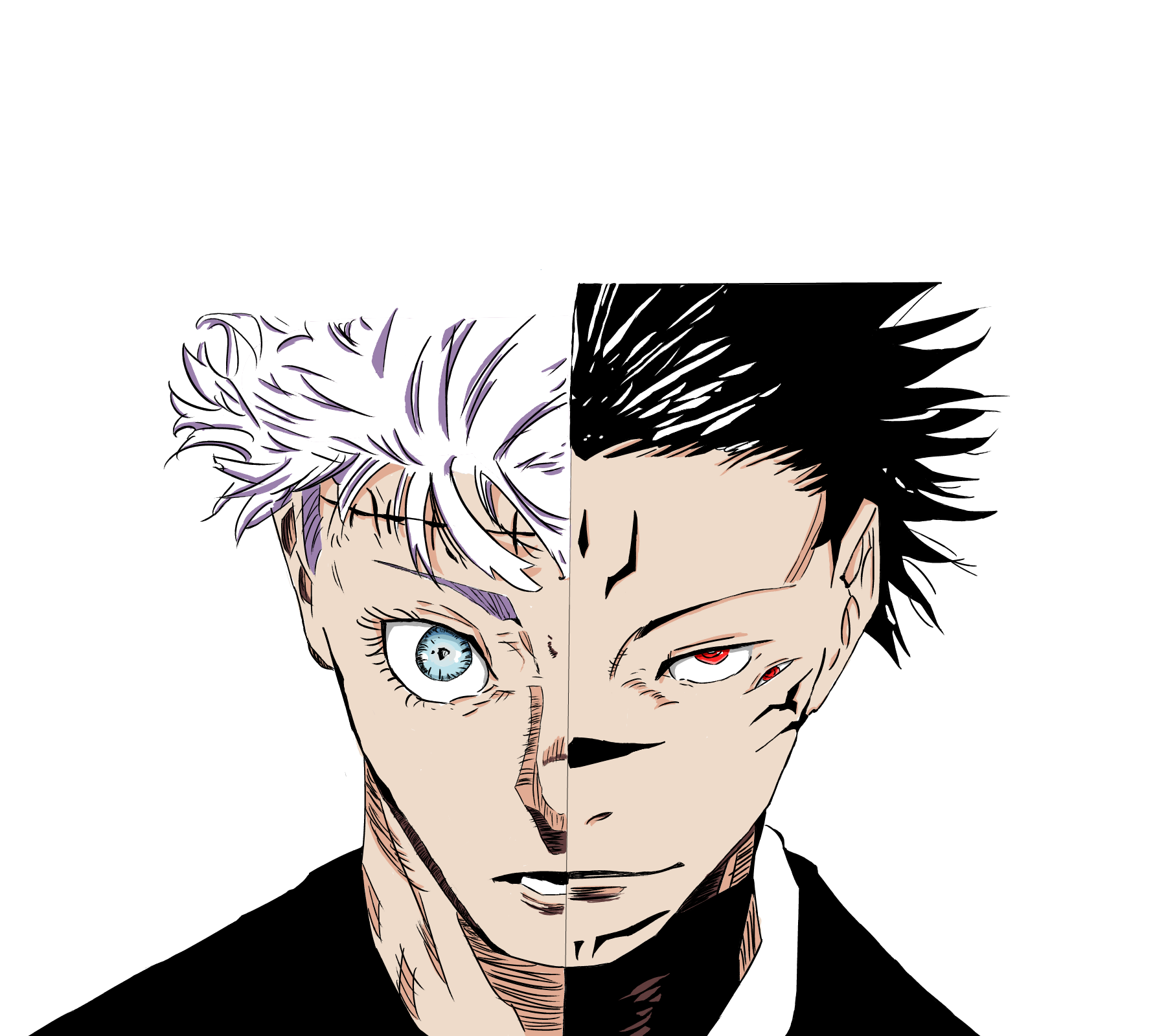 GojoSukuna Maxi Illustrations ART street