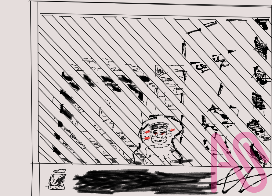 試作三十號。 Illust of 滿肚墨水 試作 偷窺 監視 靜靜 漢淩萬墨 偷看 敵視