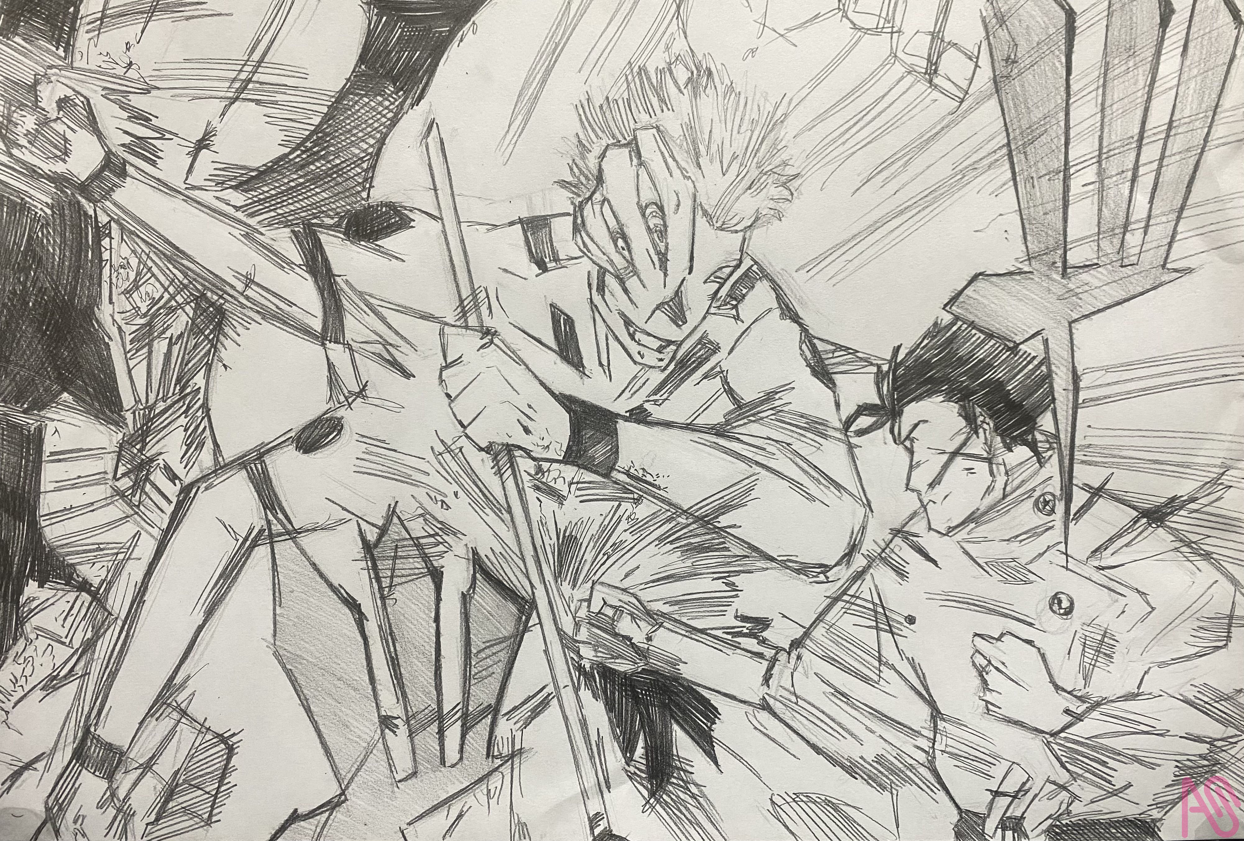 鉛筆 宿儺 乙骨憂太 得得不到🇹🇼🎨 - イラスト ART street (アート