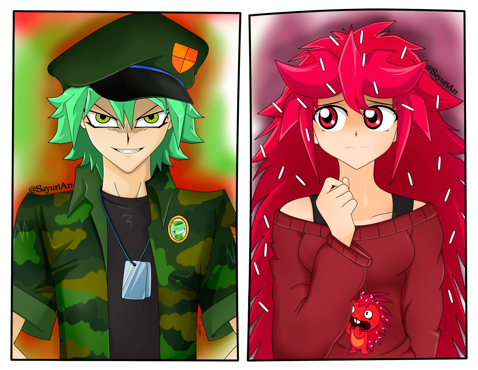 Flippy x Flaky by Sarah G SayuriArt 插图 ART street