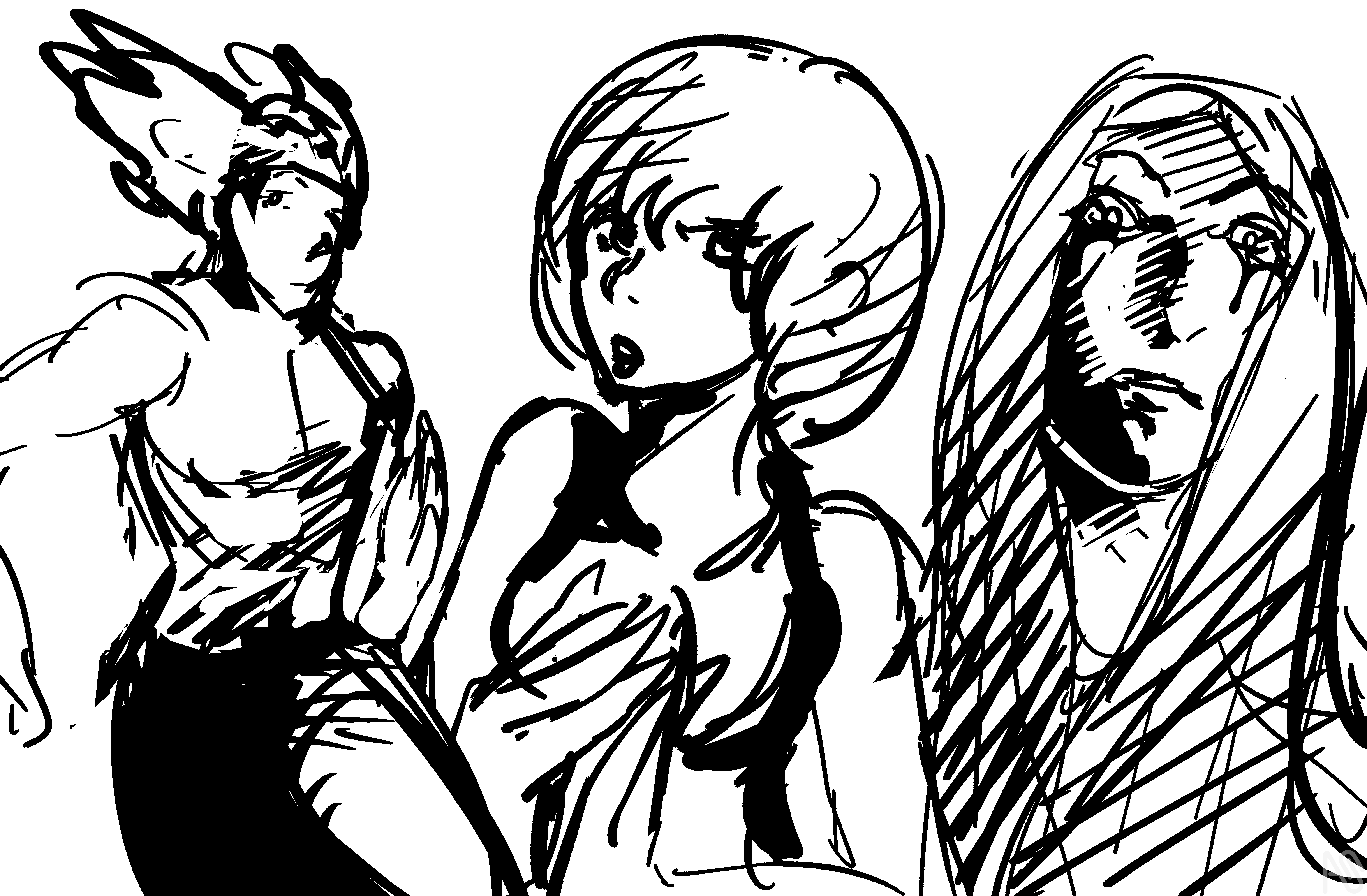 Sketches utsukushi phantasia illustrations art street