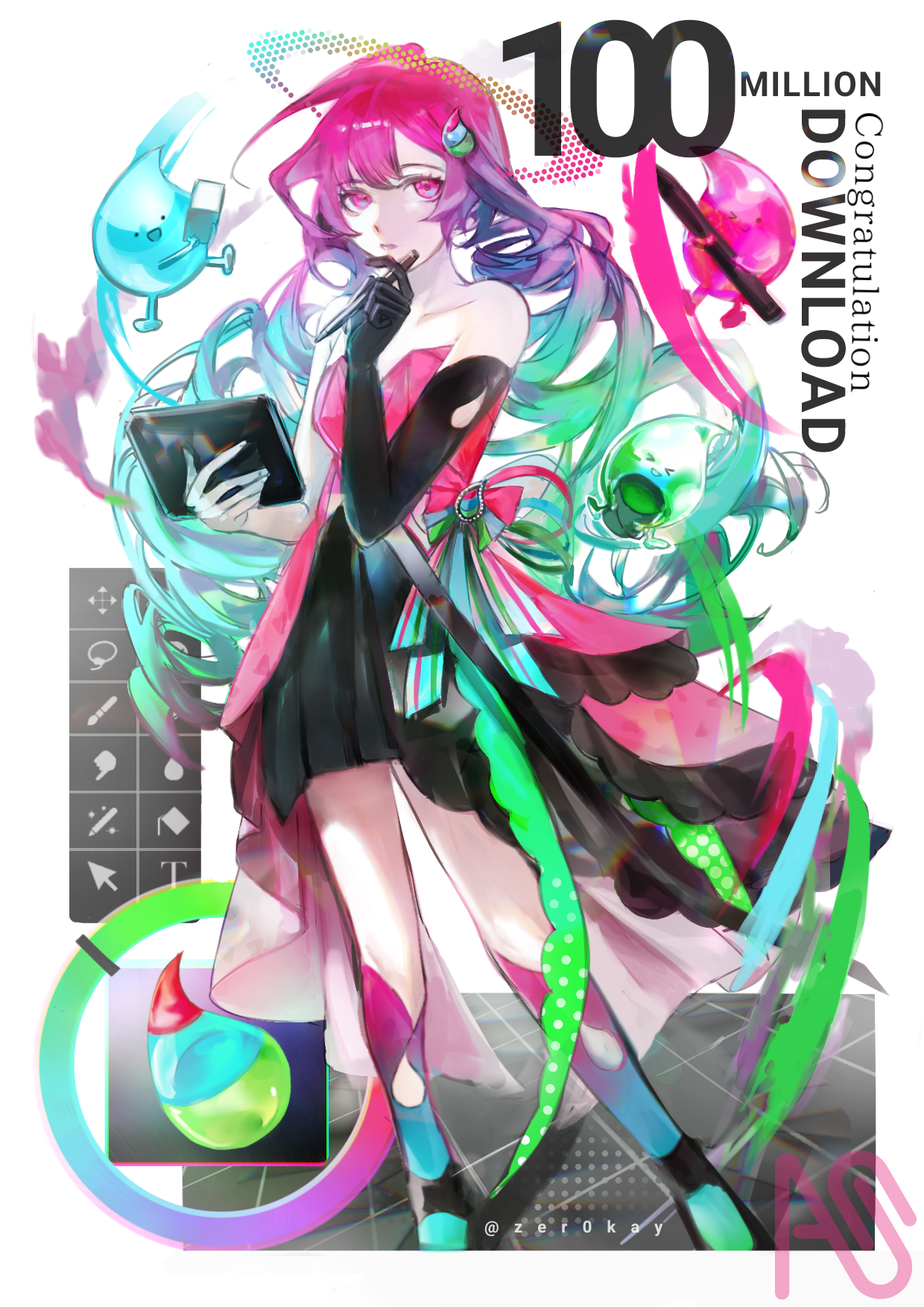 Congrats medibang on 100 million! :D zer0kay - Illustrations ART street