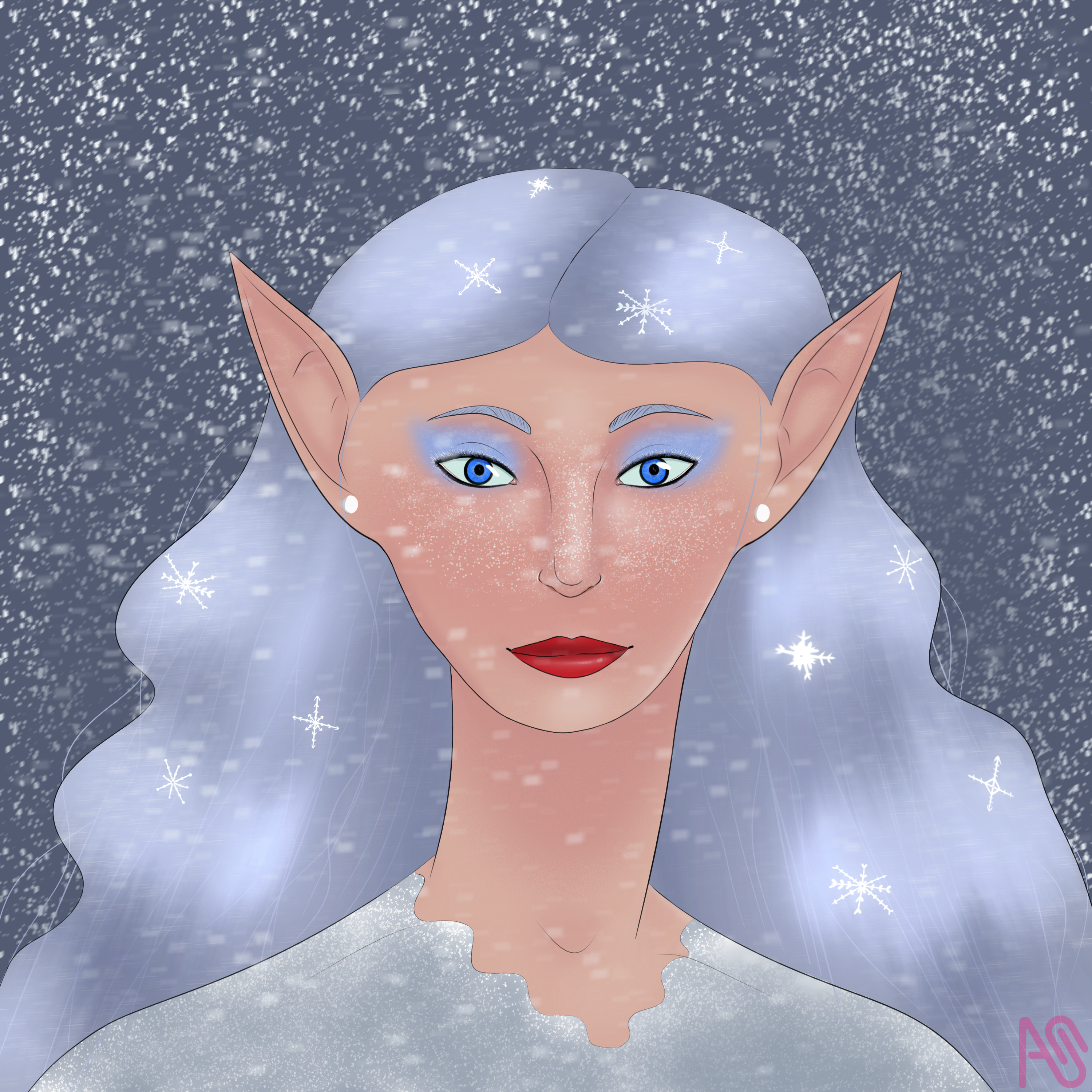 The Snow Elf, Eira fabulouskitty - Illustrations ART street