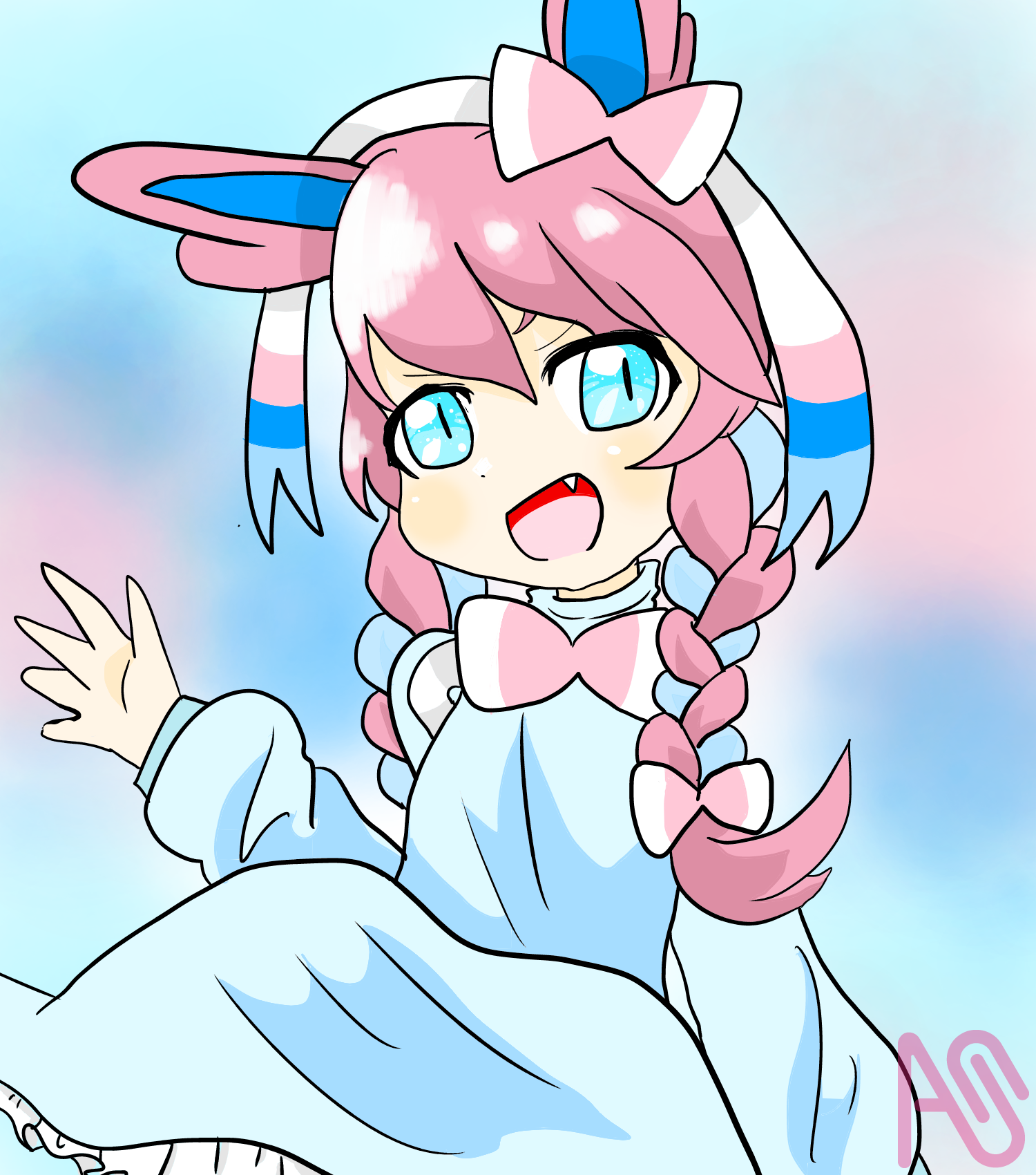 ニンフィア　擬人ver 踊り子　ポケモン　GK フィギュア ニンフィア 擬人ver 踊り子 ポケモン GK フィギュアの通販 by