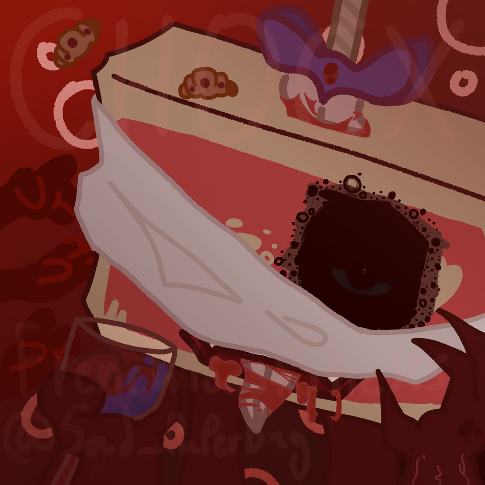 THIS MAN HAS A CHOKEHOLD ON ME Illust of French1oastSticks medibangpaint fanart blood object objectshow trypophobia osc objectified