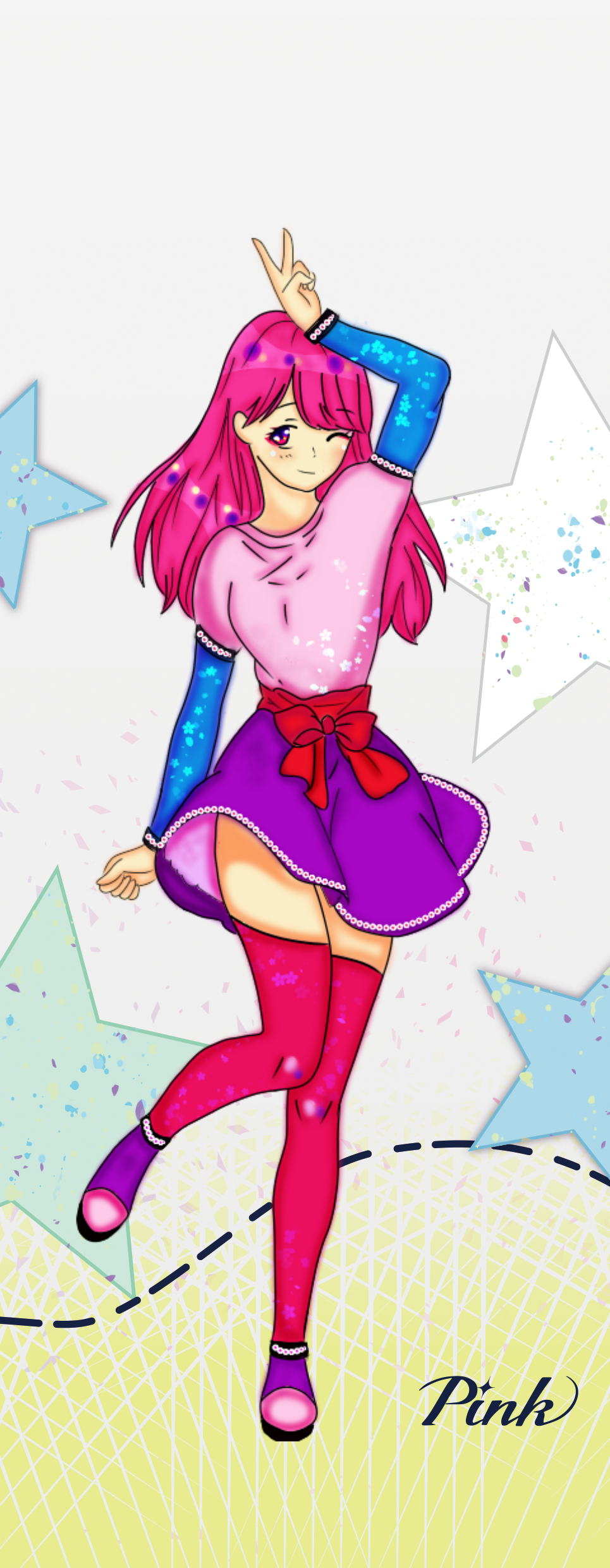 Pastel Girl MiraiKoe Illustrations ART street