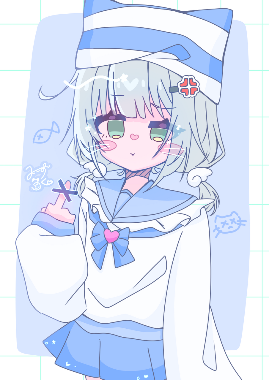 初投稿...？ Illust of 😎無能な桜美さん🥛🍒/🍵💫☯️ medibangpaint cute 代理 桜美みるく