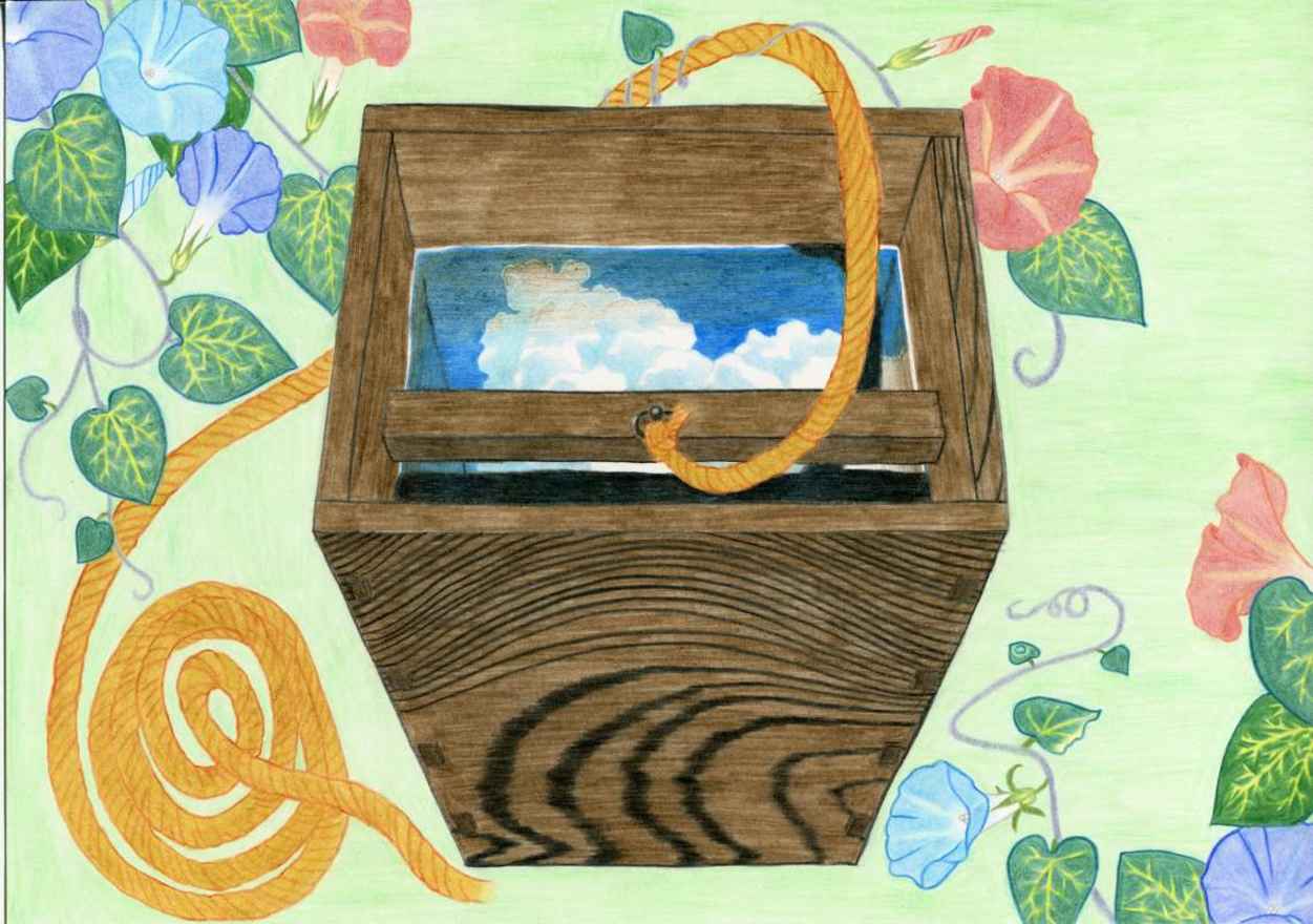 朝顔に釣瓶とられてもらい水 しゃぽ Illustrations Art Street