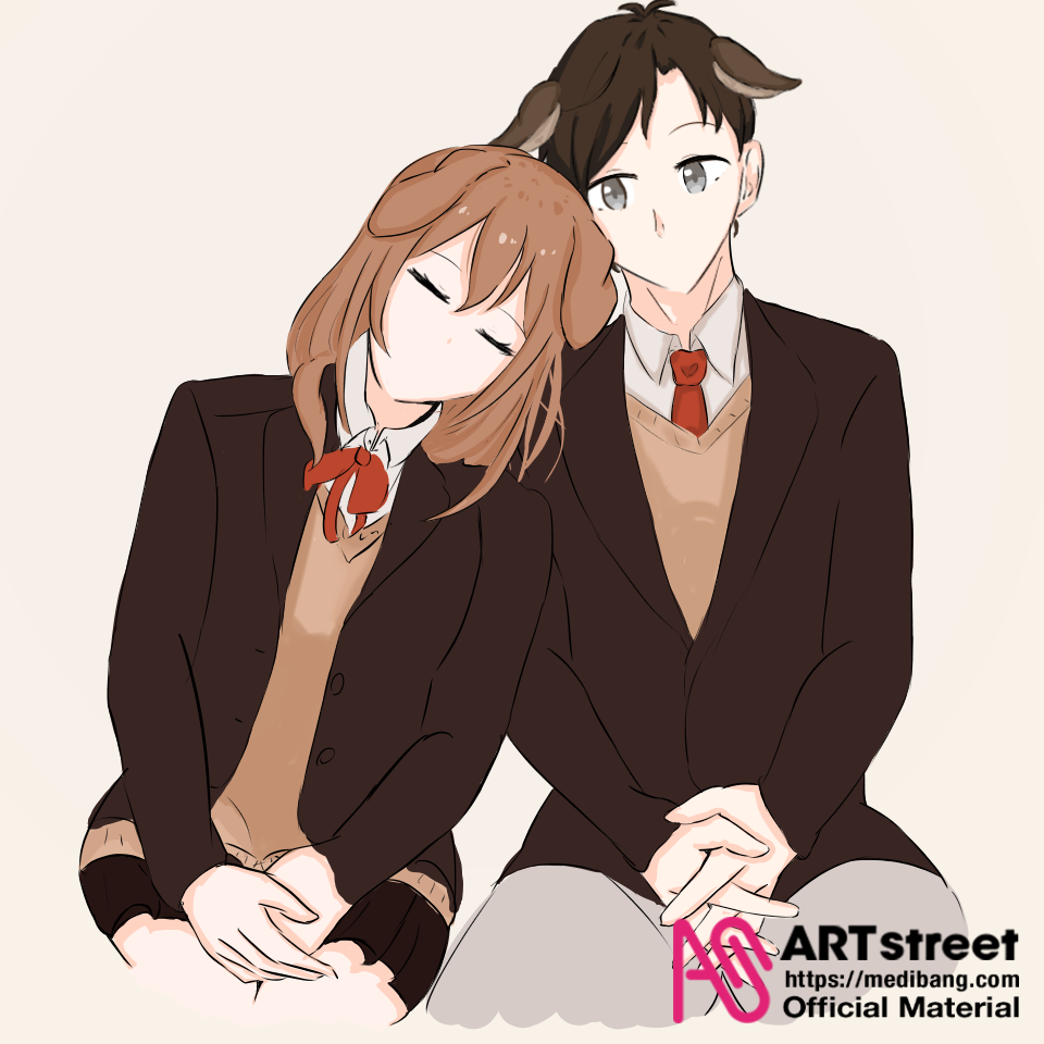犬耳カップル リーベ イラスト Art Street アートストリート