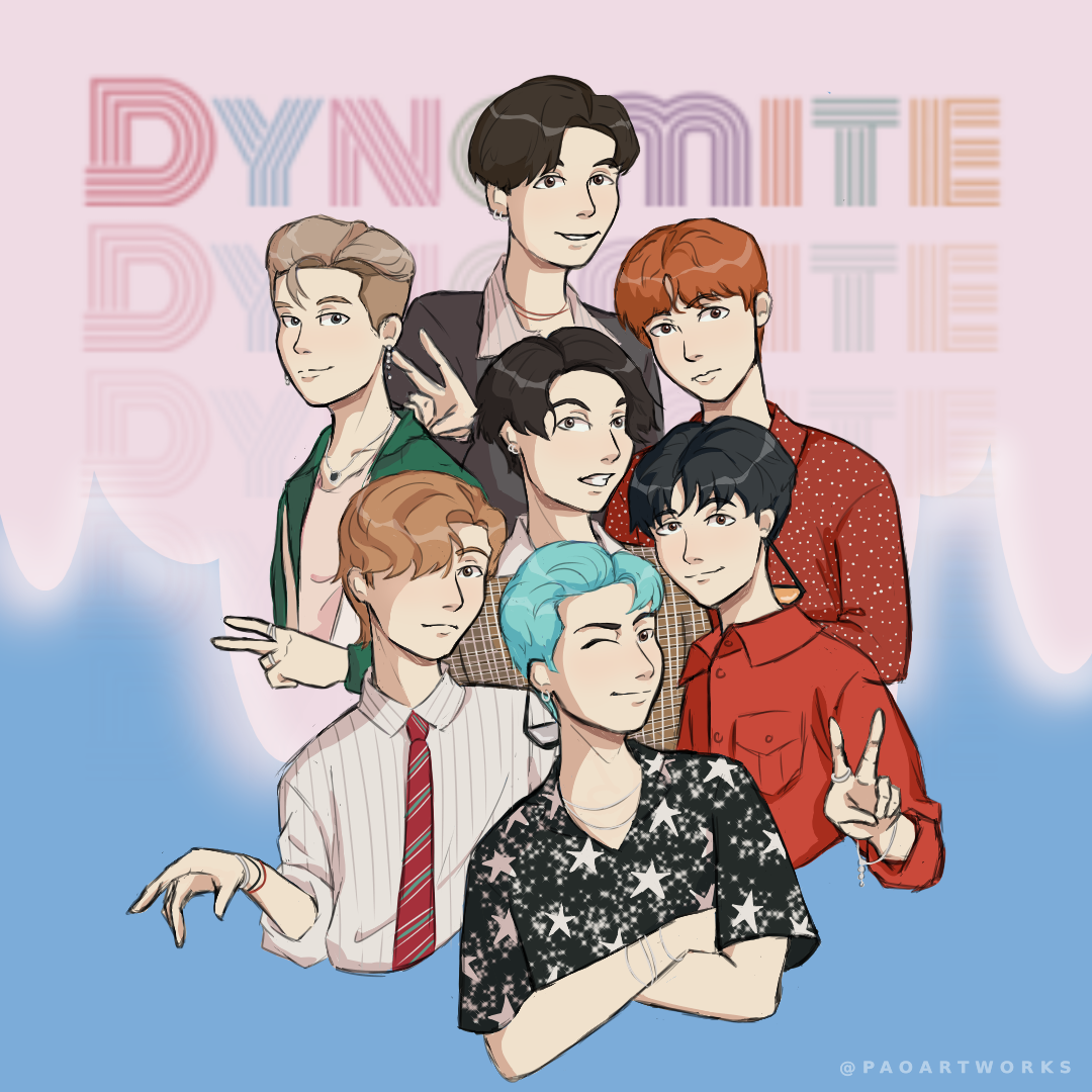 ラスト1】BTS 受け入れる Dynamite FINE ART PRINT