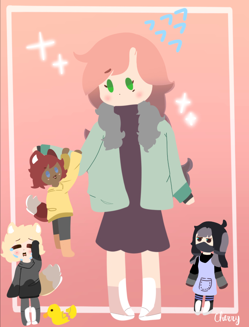 kuri’s baby daycare Cherry 🍒 Illustrations ART street