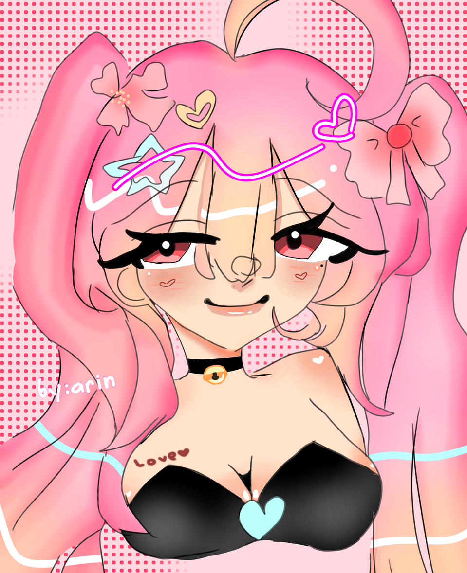 🌷❤️🎀 Illust of ˖🌊⋆☆Arinプリン🍮‧₊˚☆˖⋆🐚 digital oldart paint redraw