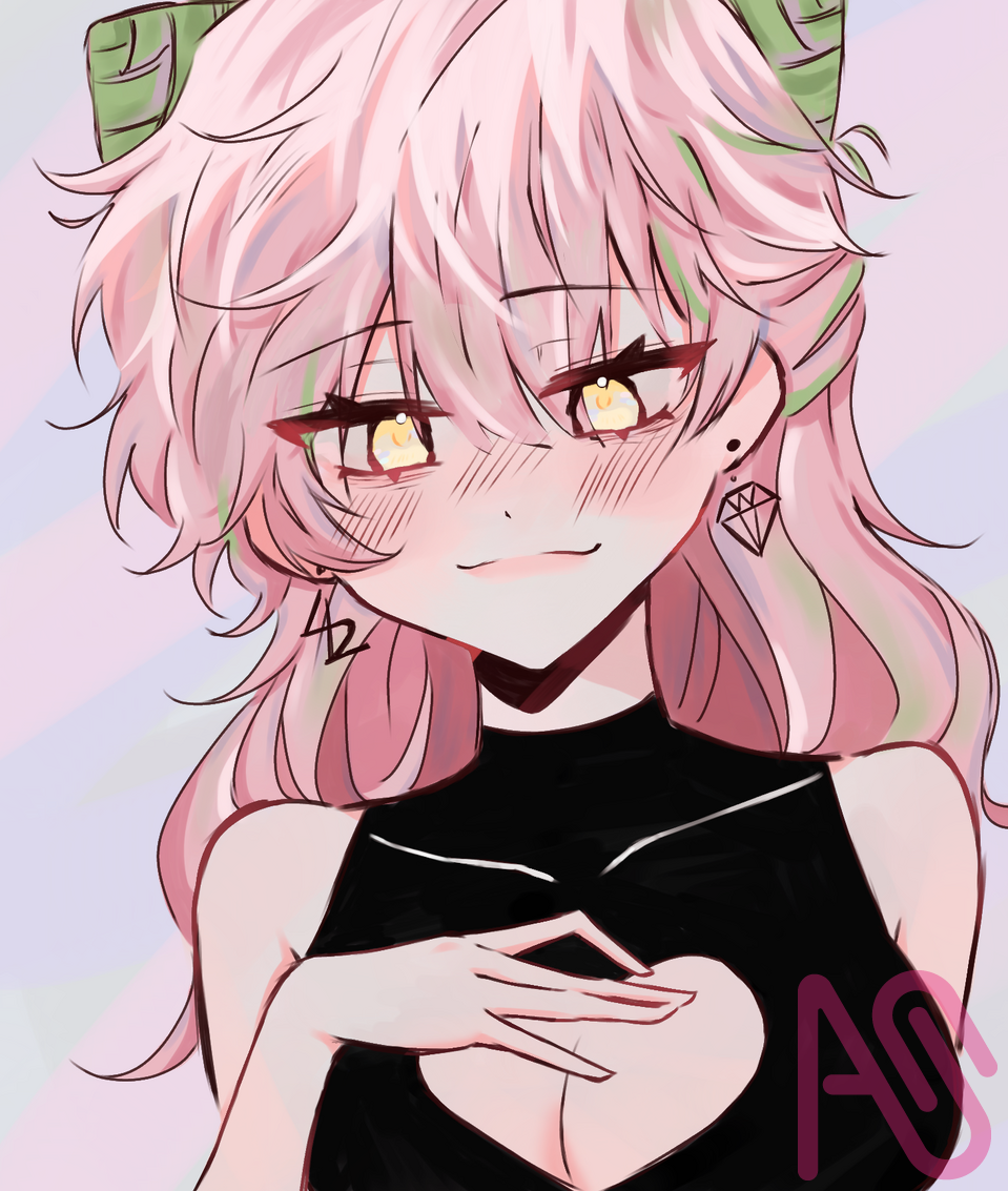 宓筍🩷💚 Illust of 日犬啊犬 女孩#插畫