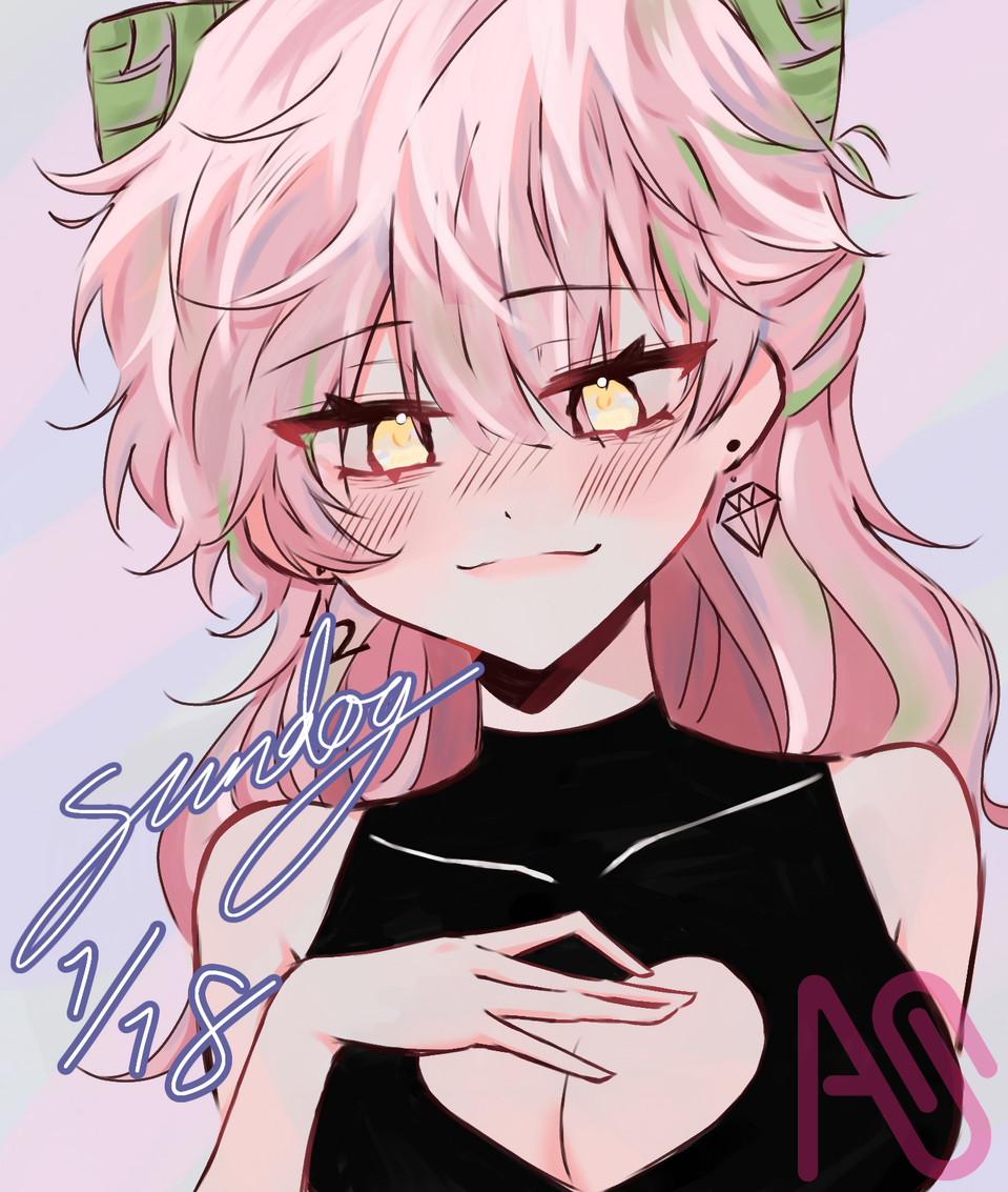 宓筍🩷💚 Illust of 日犬啊犬 女孩#插畫