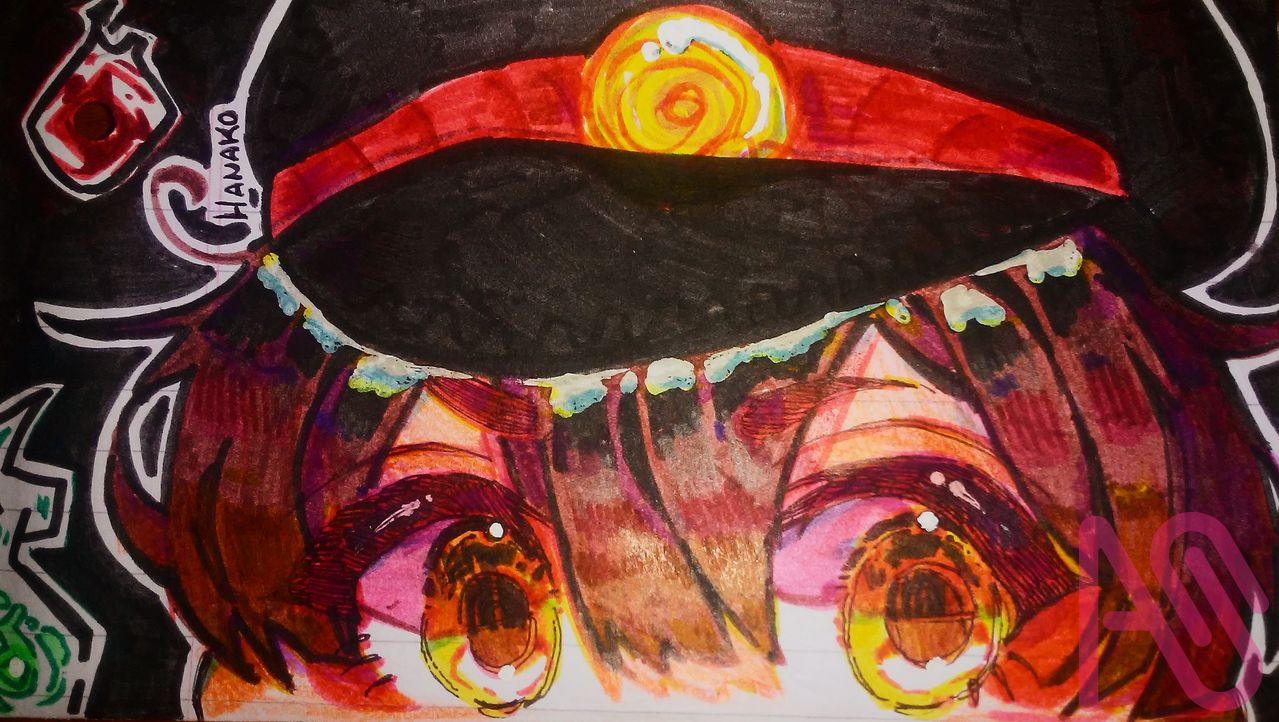 Hanako kun Illust of [°Shiofar°] demon fanart drawing art anime cute digital digitaldrawing digitalpainting ibispaint