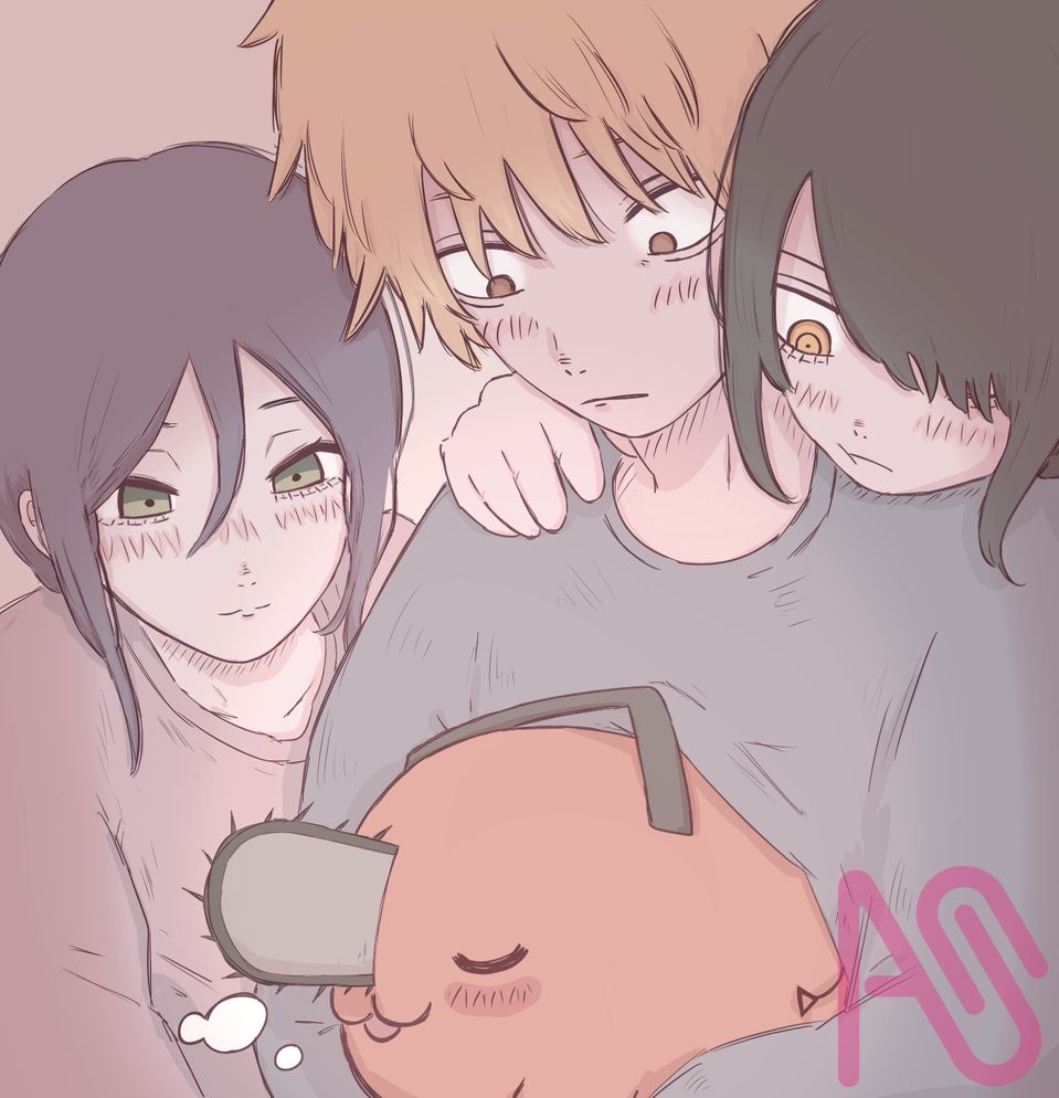 デンジの胸の中はポチタの特等席 Illust of 横棒 kawaii ChainsawMan ポチタ デンレゼナユ