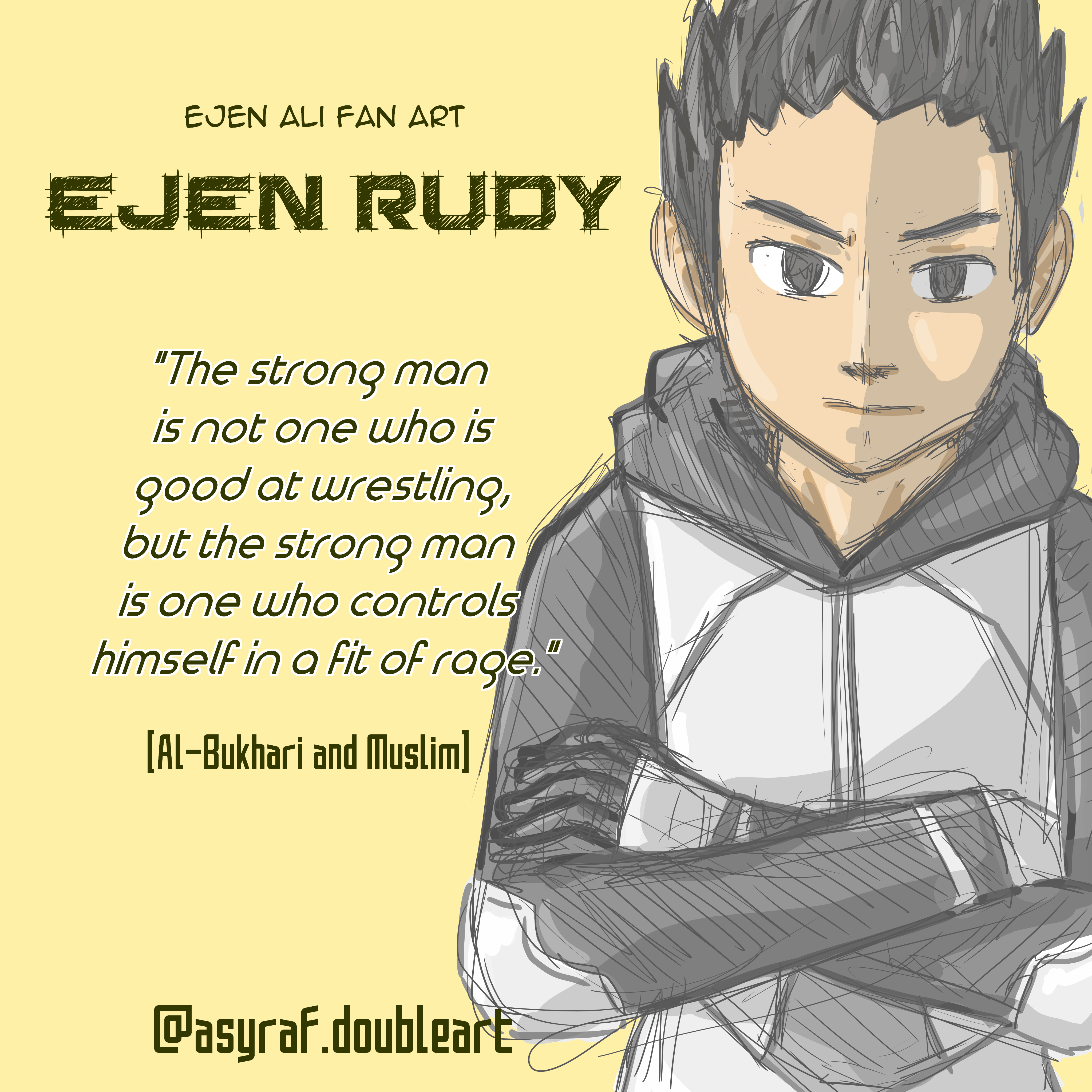Ejen Rudy Who Is The Strongest Asyraf Doubleart Illustrations Art Street