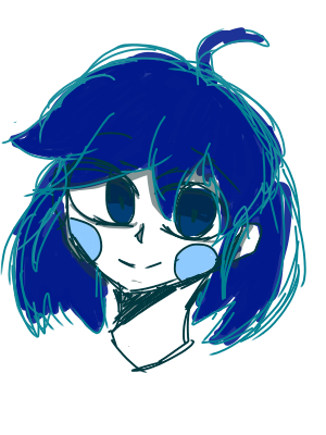 青いキャラさん Omega Illustrations Art Street