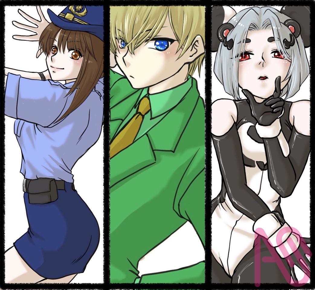 【ジョジョ立ちチャレンジ月間】お礼絵ちょい見せ② Illust of ayu original よその子 アオキガール メディバンパレッタ ジョジョ立ちチャレンジ ABTOPさんちのお子 Shikiさんちのお子