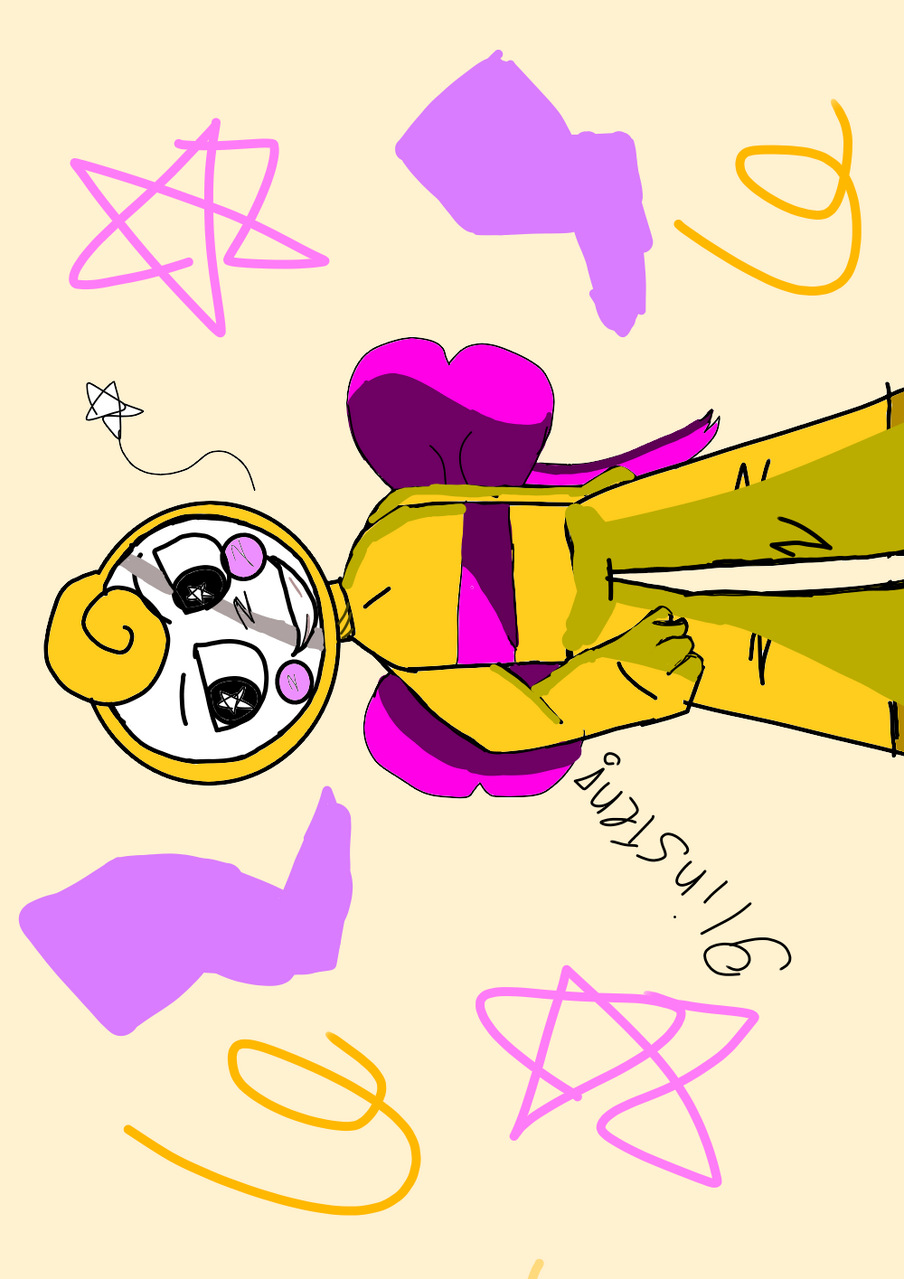 Glisten! (sorry if its not good)😅😅😅 Illust of cat5bird AI_art medibangpaint *dandys world* *pop* *neon"