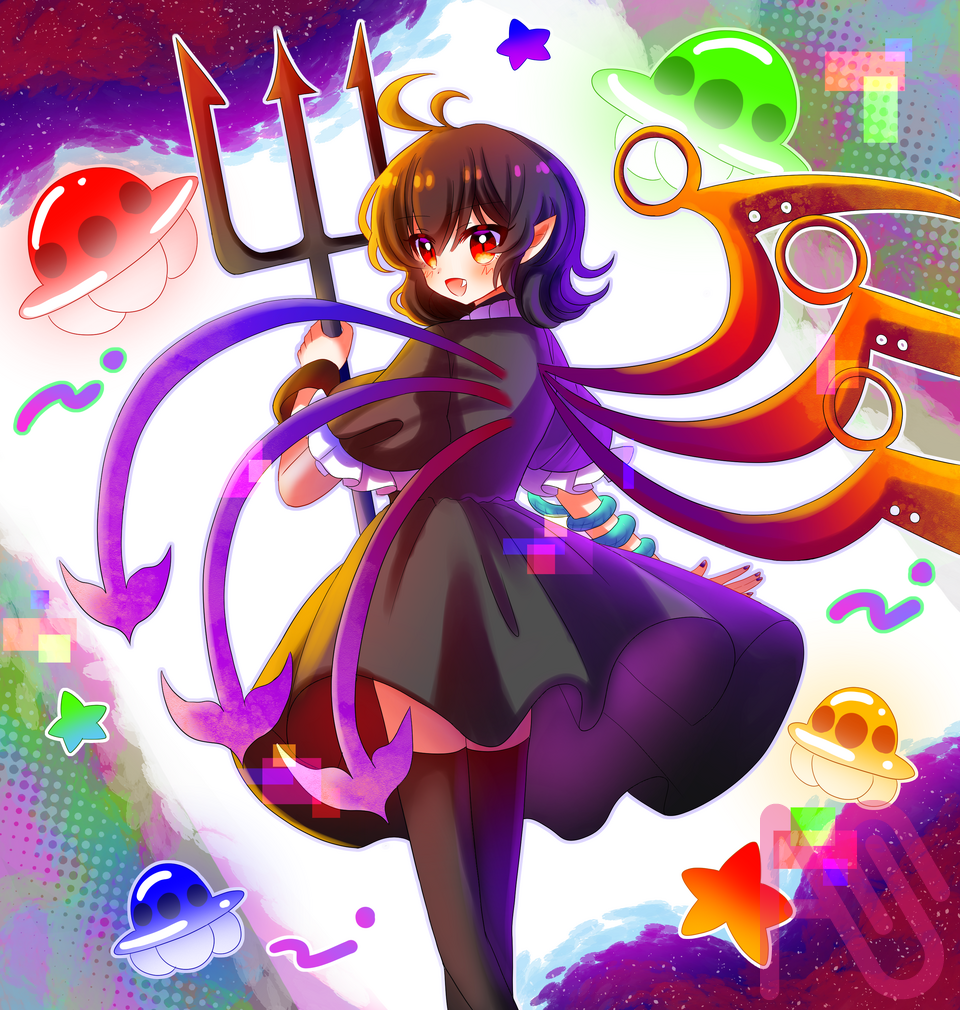 東方イラストまとめ Illust of ちーず girl fanart Reimu_Hakurei Touhou_Project 八雲紫 因幡てゐ クラウンピース 封獣ぬえ 稗田阿求 鈴仙・優曇華院・イナバ