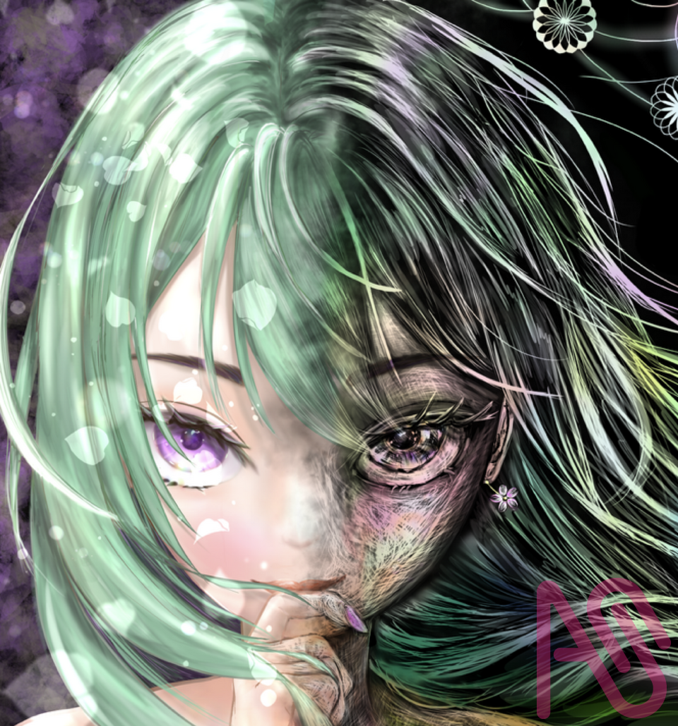 挑む Illust of あやち 〜ayachi〜 girl kawaii スクラッチアート