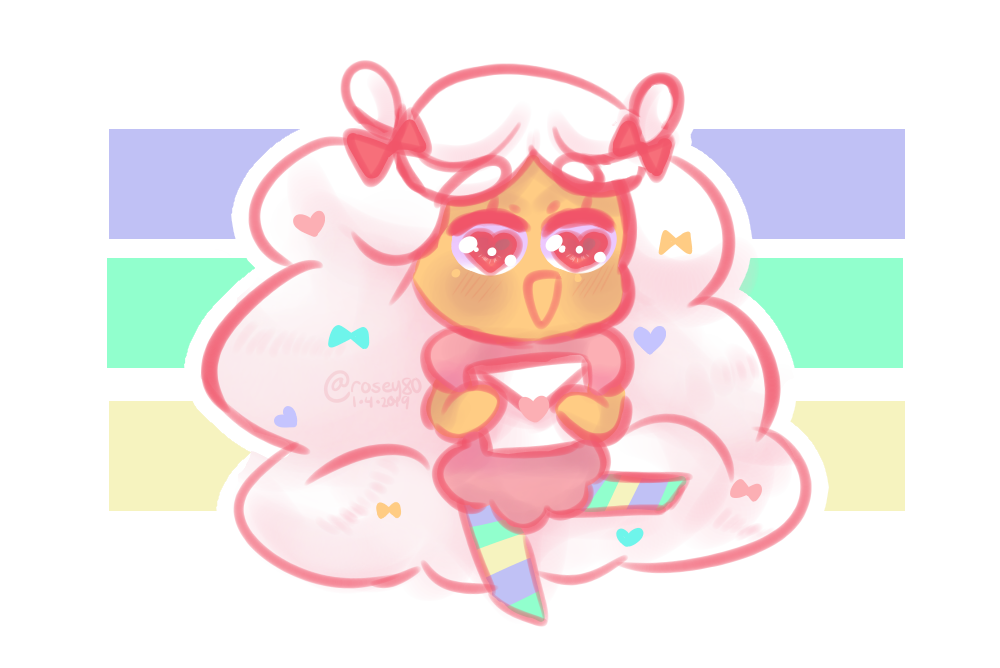 January 19 Requests Cotton Candy Cookie Rosey80 イラスト Art Street アートストリート
